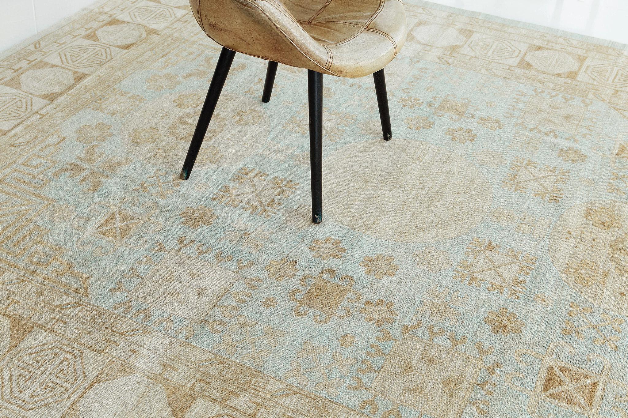 XXIe siècle et contemporain Mehraban 18ème siècle Revival Khotan Design Revival D5390 en vente