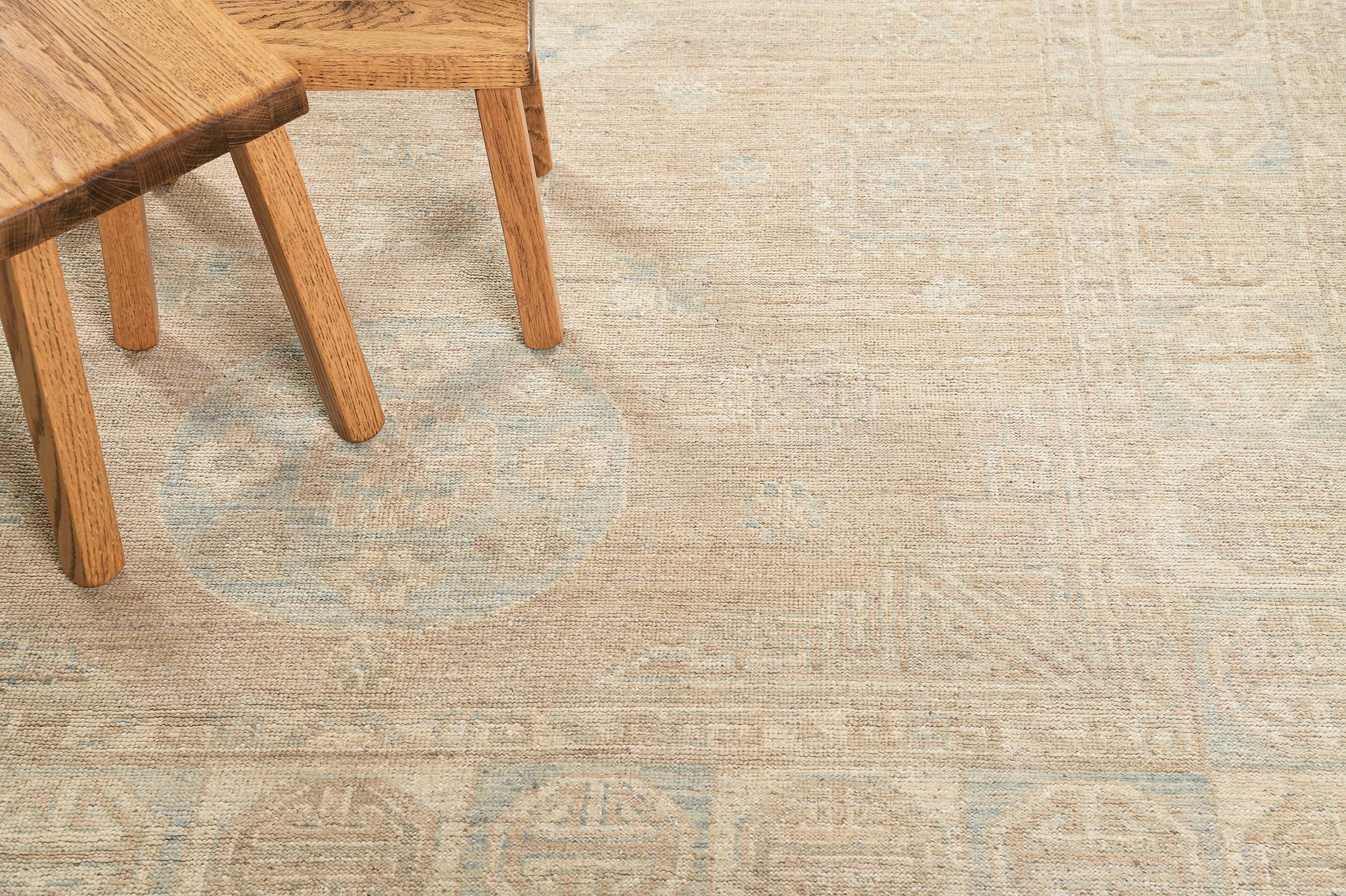 XXIe siècle et contemporain Mehraban 18ème siècle Revival Khotan Design Revival D5390 en vente