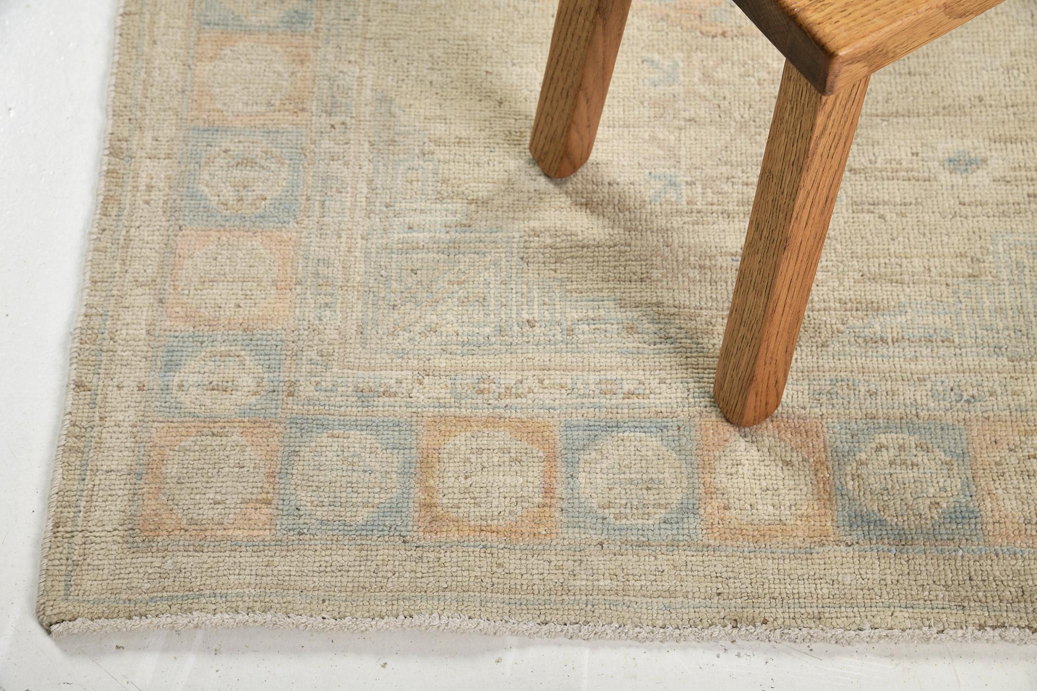 Mehraban Siglo XVIII Renacimiento del diseño de Khotan D5390 en venta 1