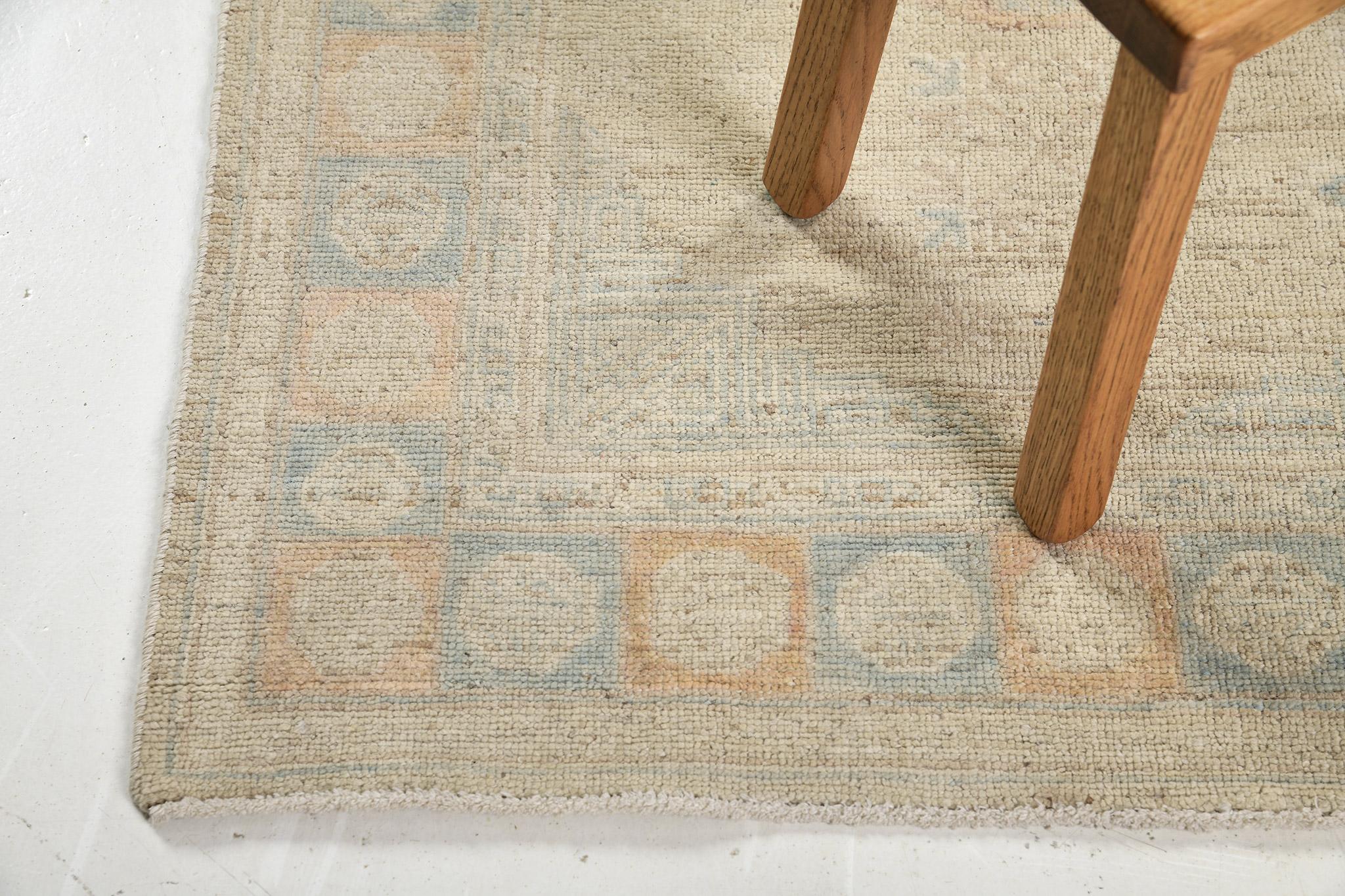 Mehraban Siglo XVIII Renacimiento del diseño de Khotan D5390 en venta 2