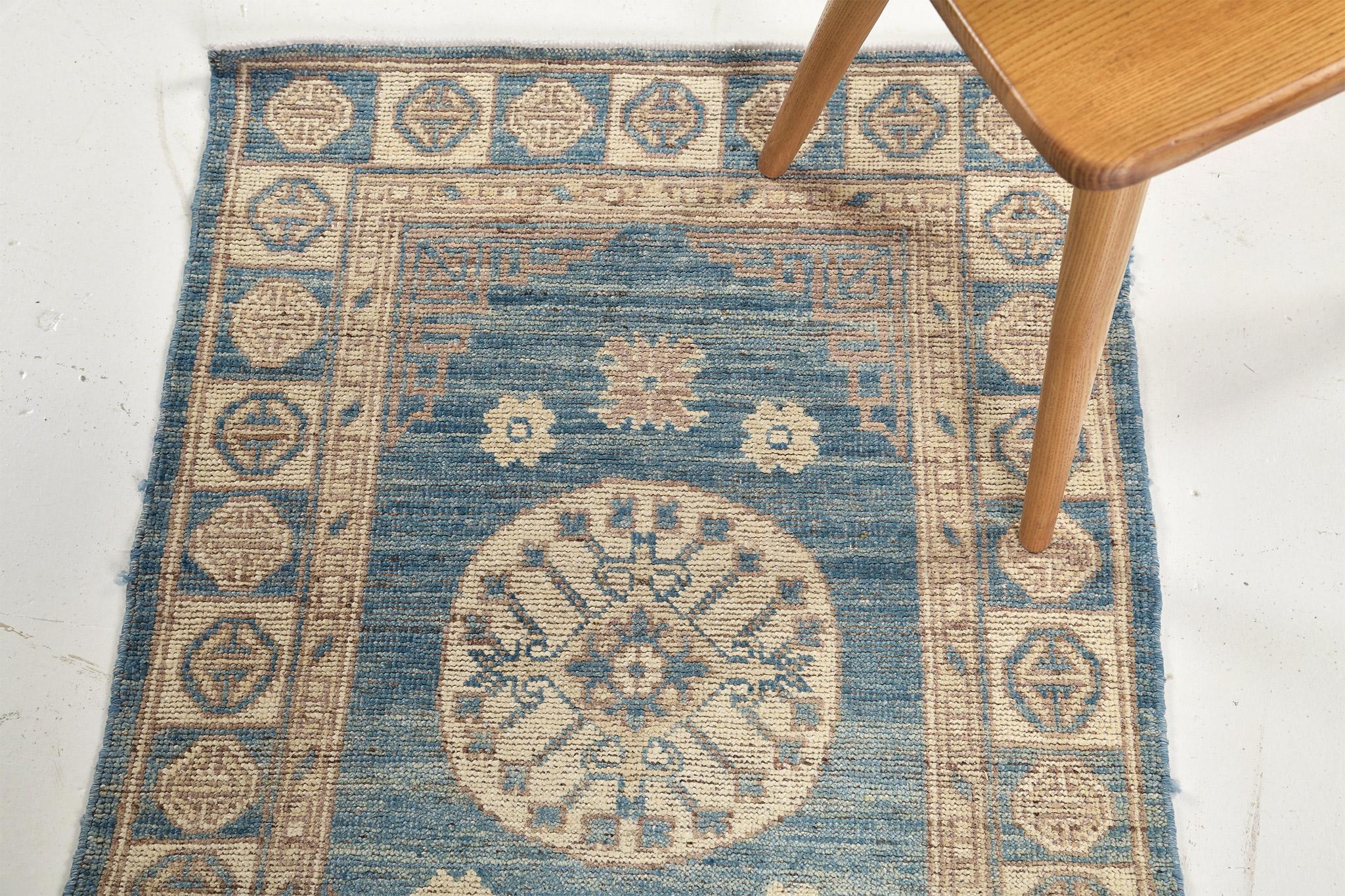 Mehraban Alfombra del Renacimiento del Diseño Khotan del Siglo XVIII Afgano en venta