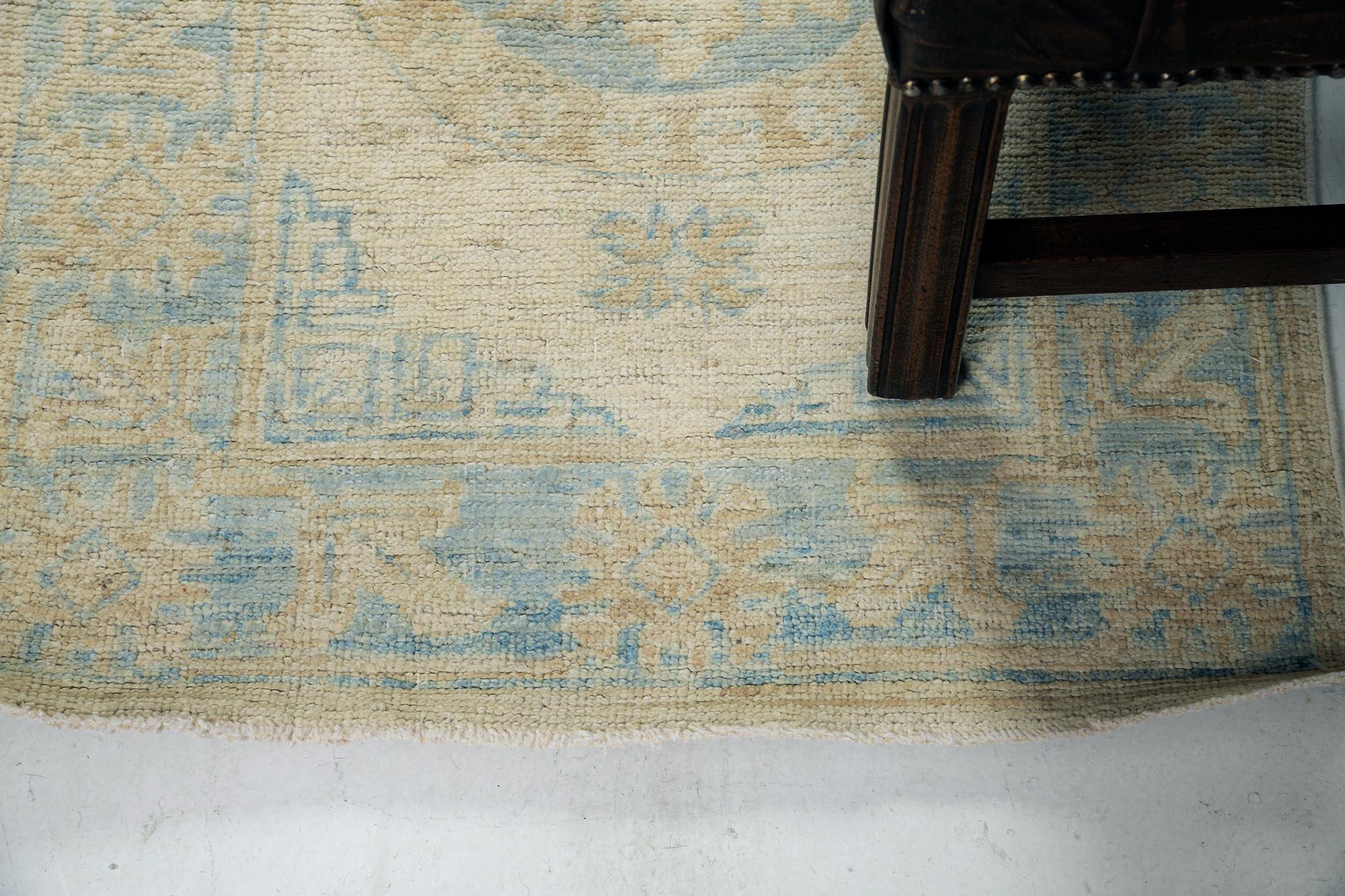 Mehraban 18th Century Khotan Design Revival Rug In New Condition For Sale In WEST HOLLYWOOD, CA