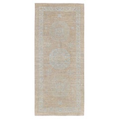 Mehraban - Tapis de couloir néo-baroque du 18ème siècle, design Khotan, D5387