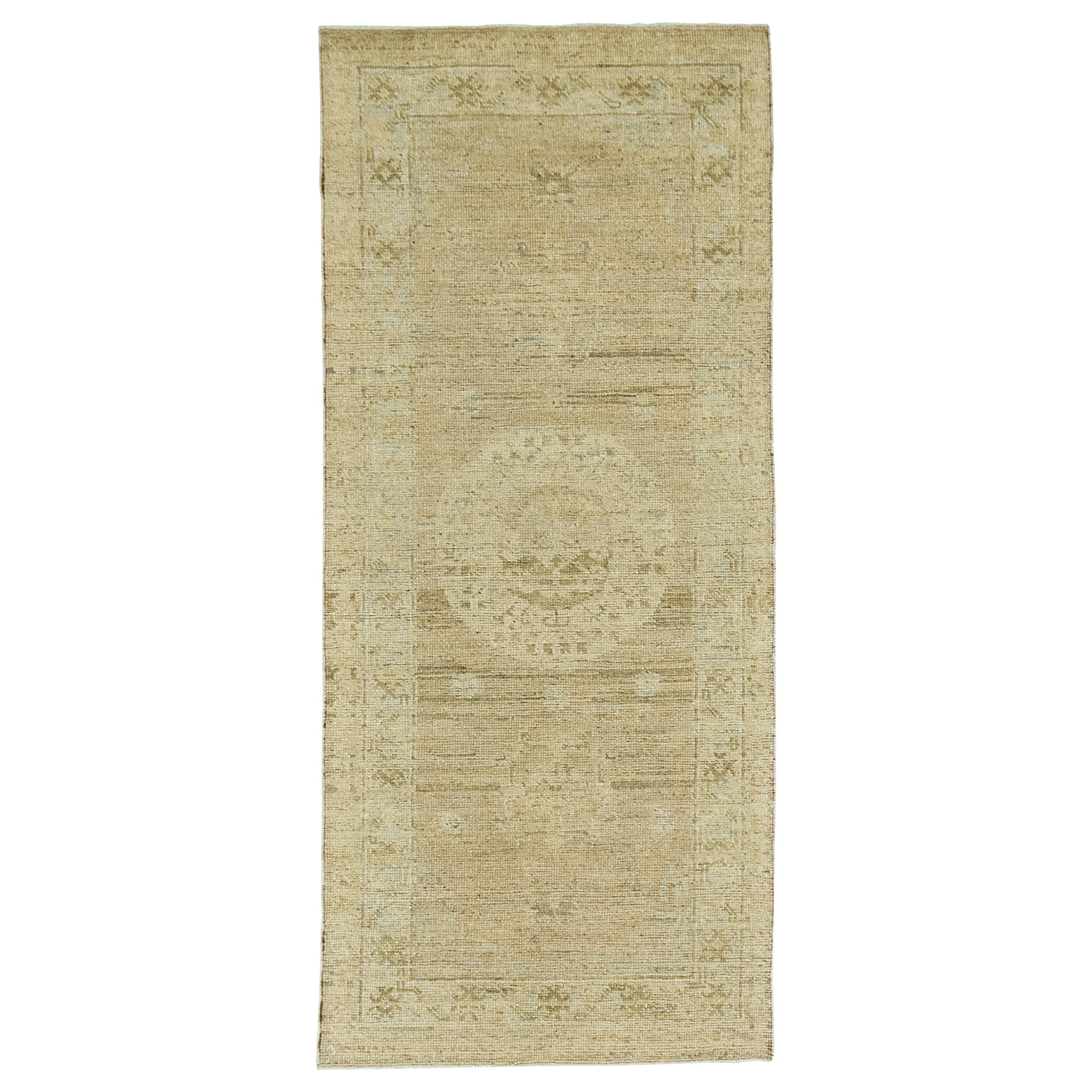 Mehraban - Tapis de couloir néo-baroque du 18ème siècle, design Khotan, D5387