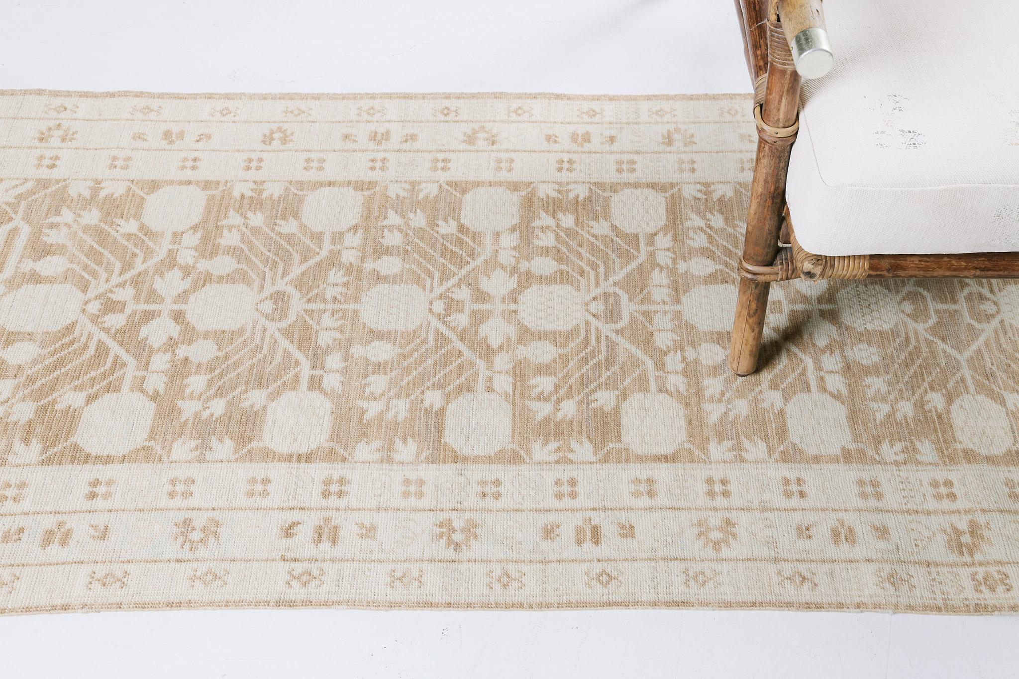 Mehraban 18th Century Khotan Design Revival Runner In New Condition For Sale In WEST HOLLYWOOD, CA