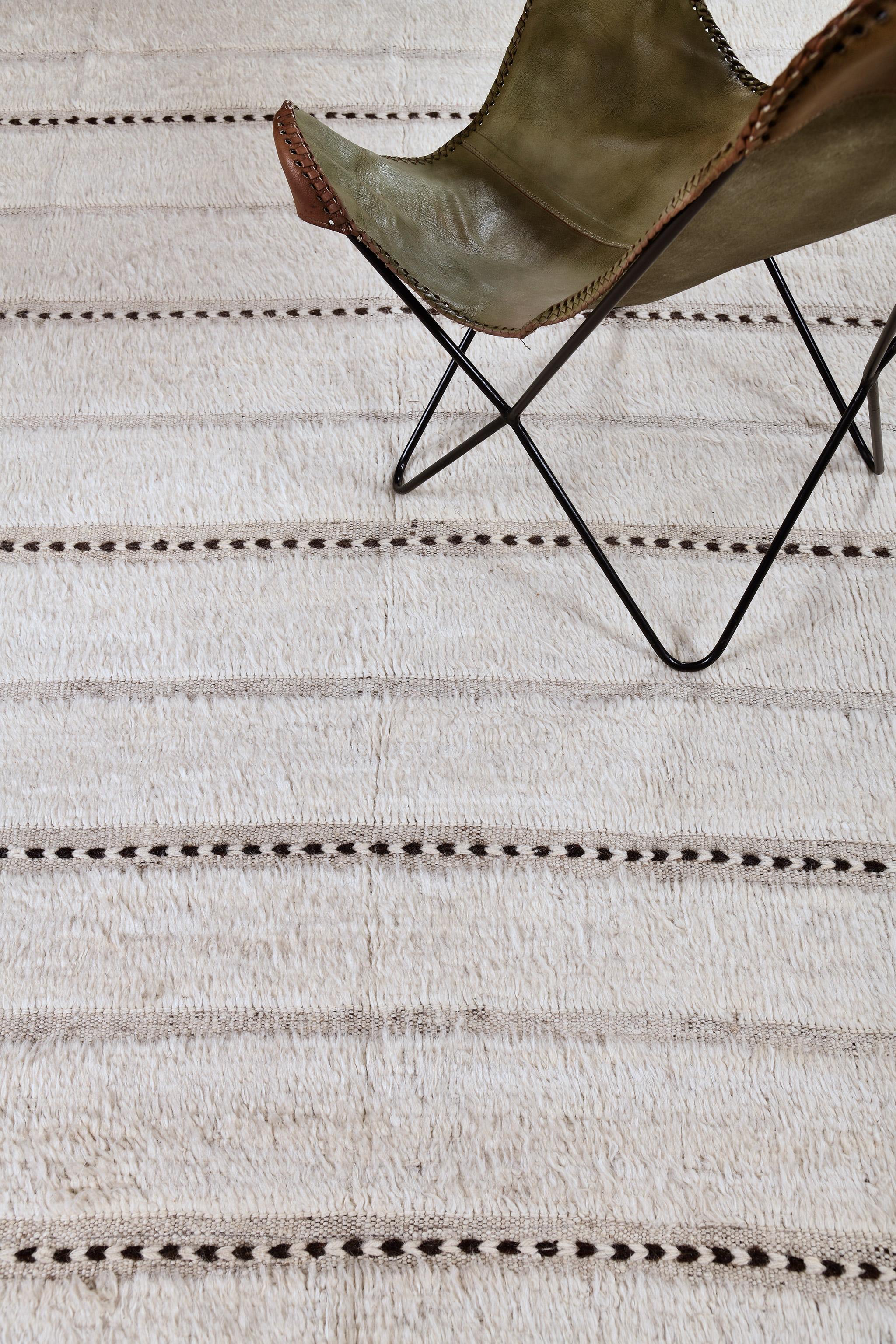 Hand-Knotted Mehraban Abrolhos Gallery Size, Haute Bohemian Collection For Sale