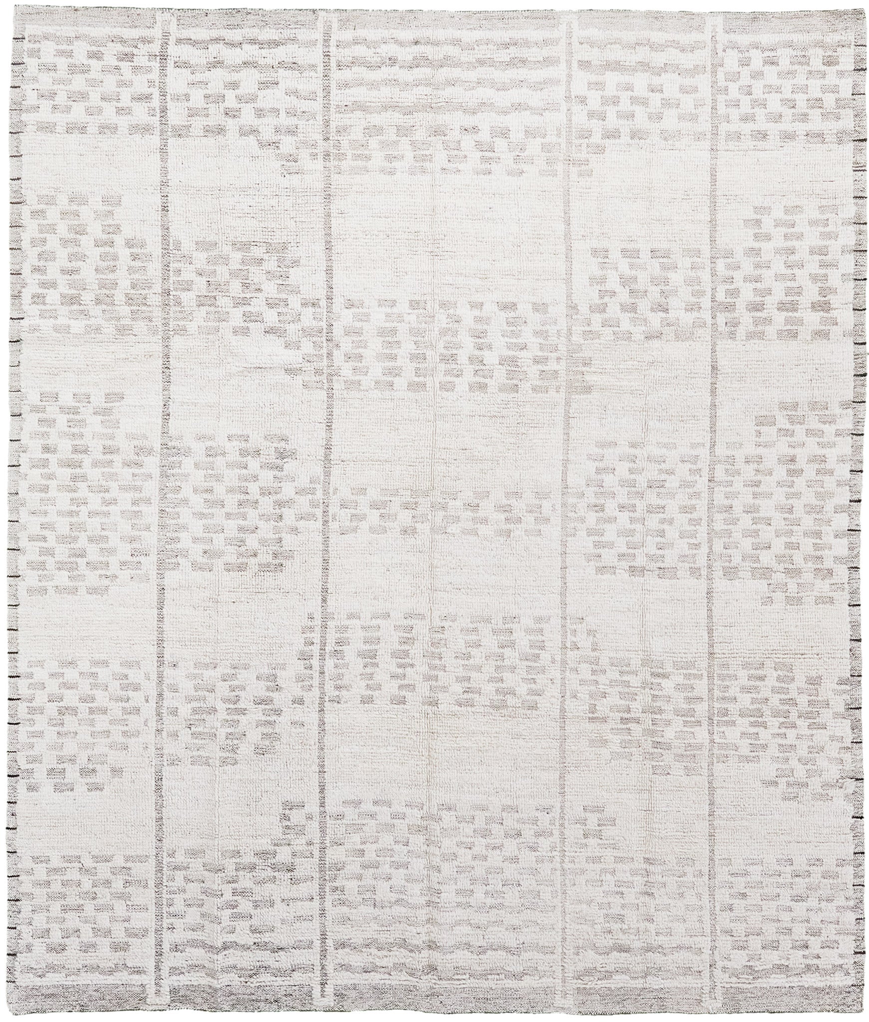 Antique Persian Tabriz Rug with Brown and Ivory Flower Motifs on Orange