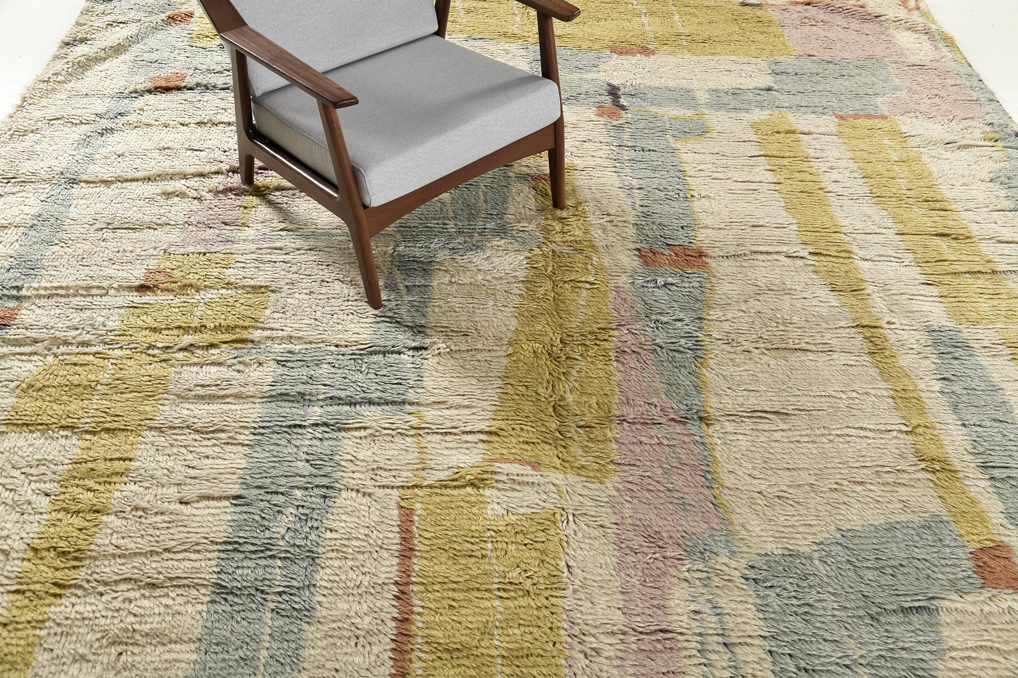 Amina has uneven embossed multicolored patches that are well-complemented with varieties of interiors. A timeless beauty that is easy to adapt to changes in setting. Adding this up in your spaces surely your guest will leave in awe.

Rug
