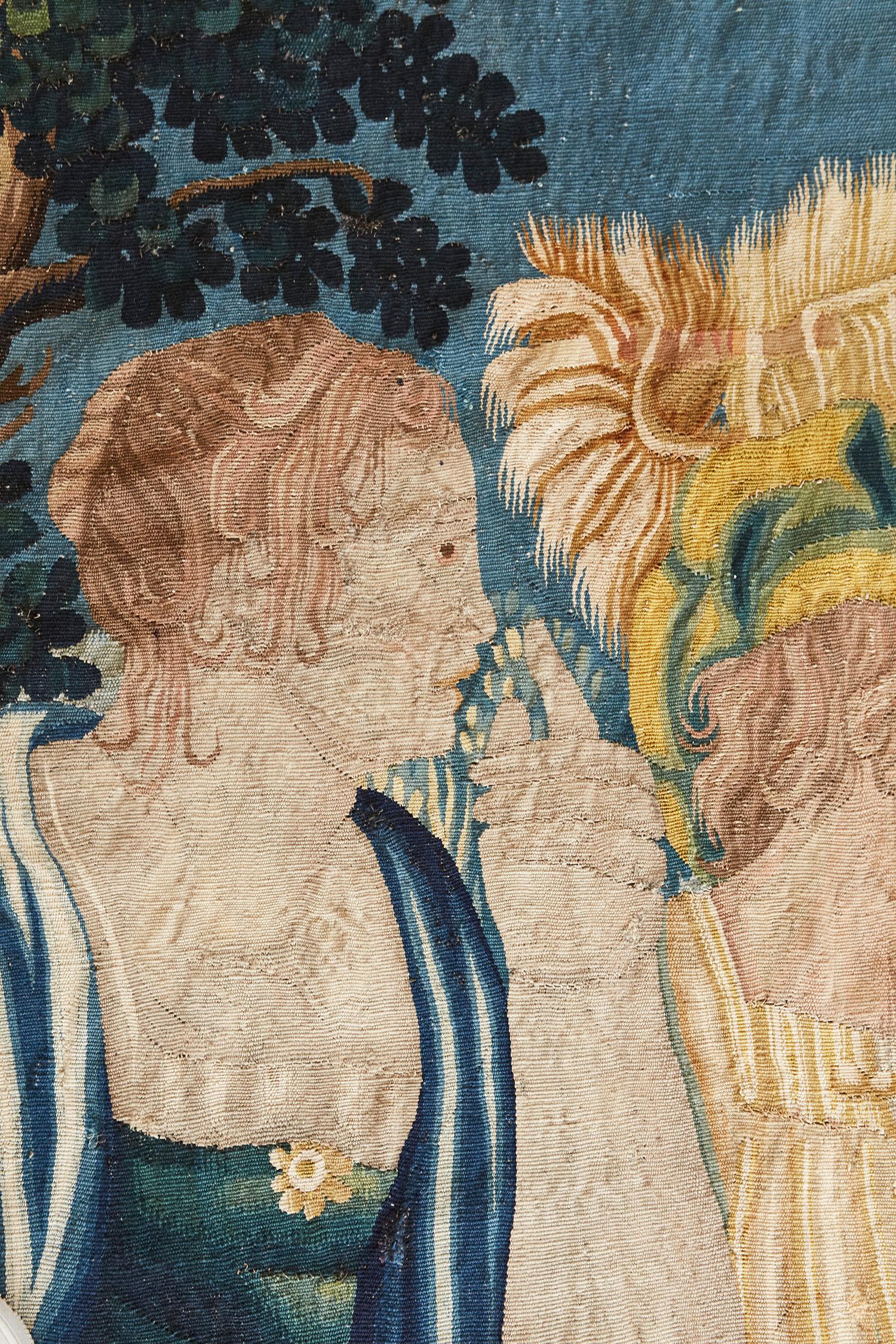 Mehraban Antiker Brüsseler Wandteppich aus dem 17. Jahrhundert im Angebot 3