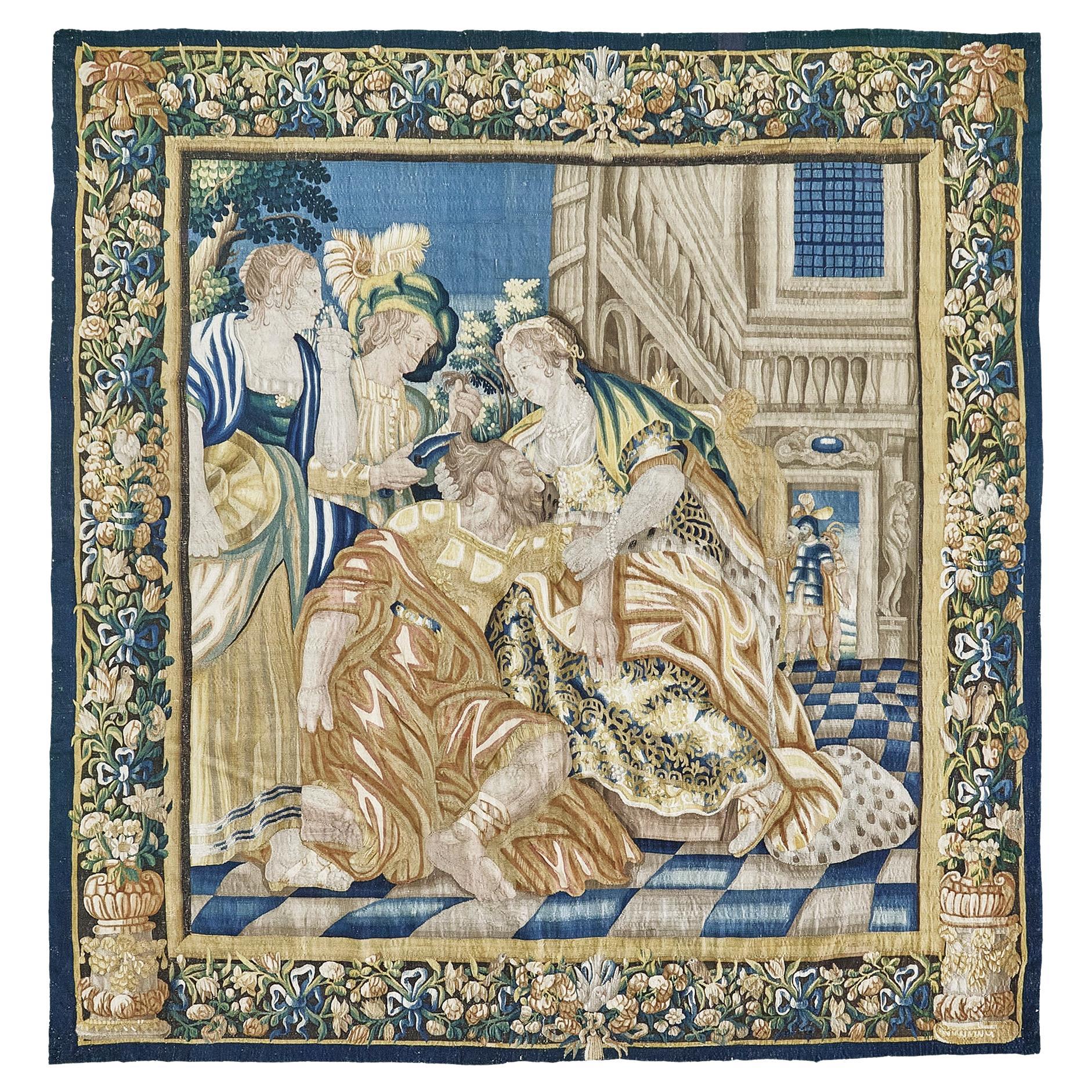 Mehraban Antique 17th Century Brussels Tapestry For Sale