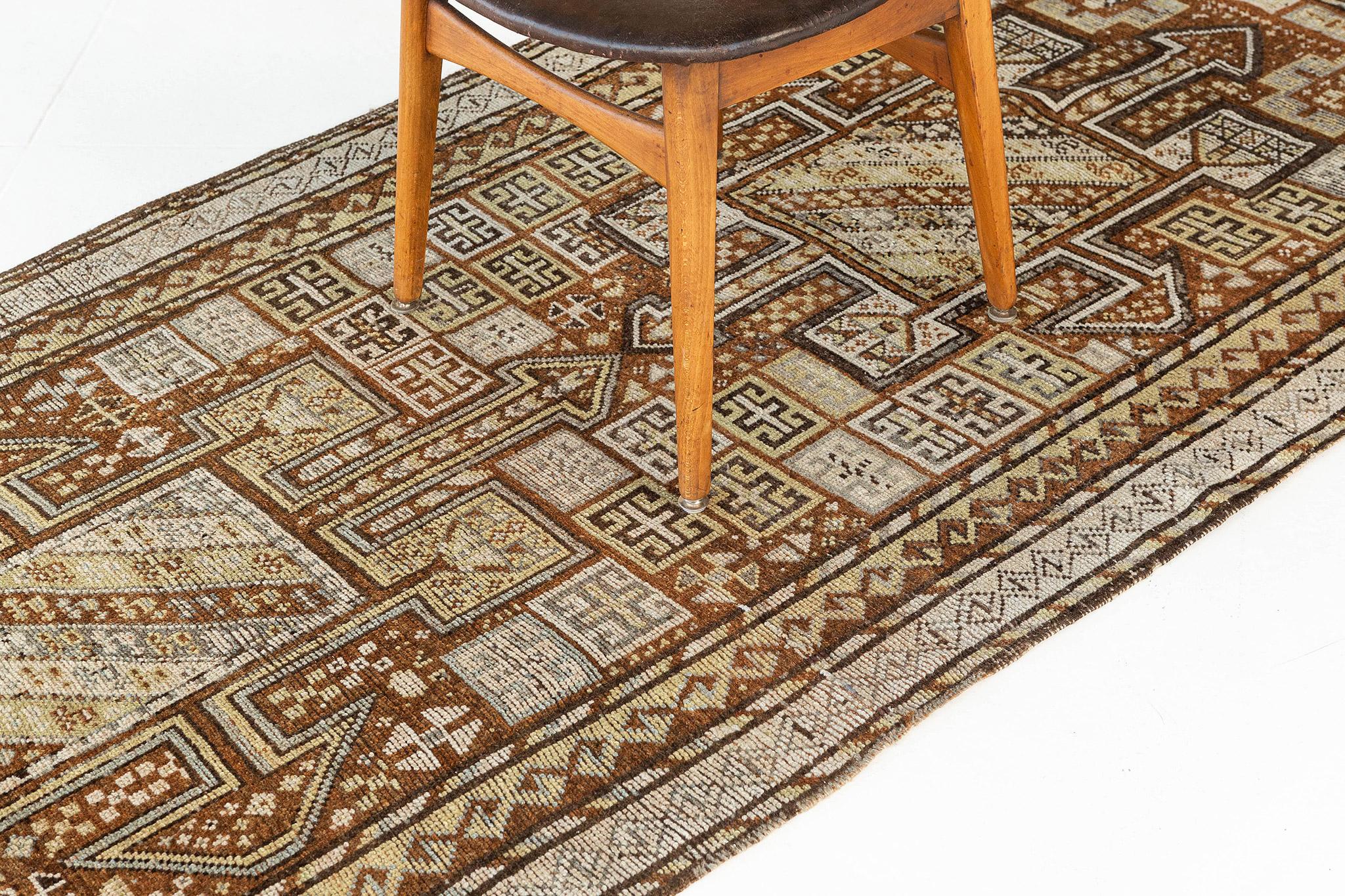Mehraban Antique Caucasian Kazak In Good Condition For Sale In WEST HOLLYWOOD, CA