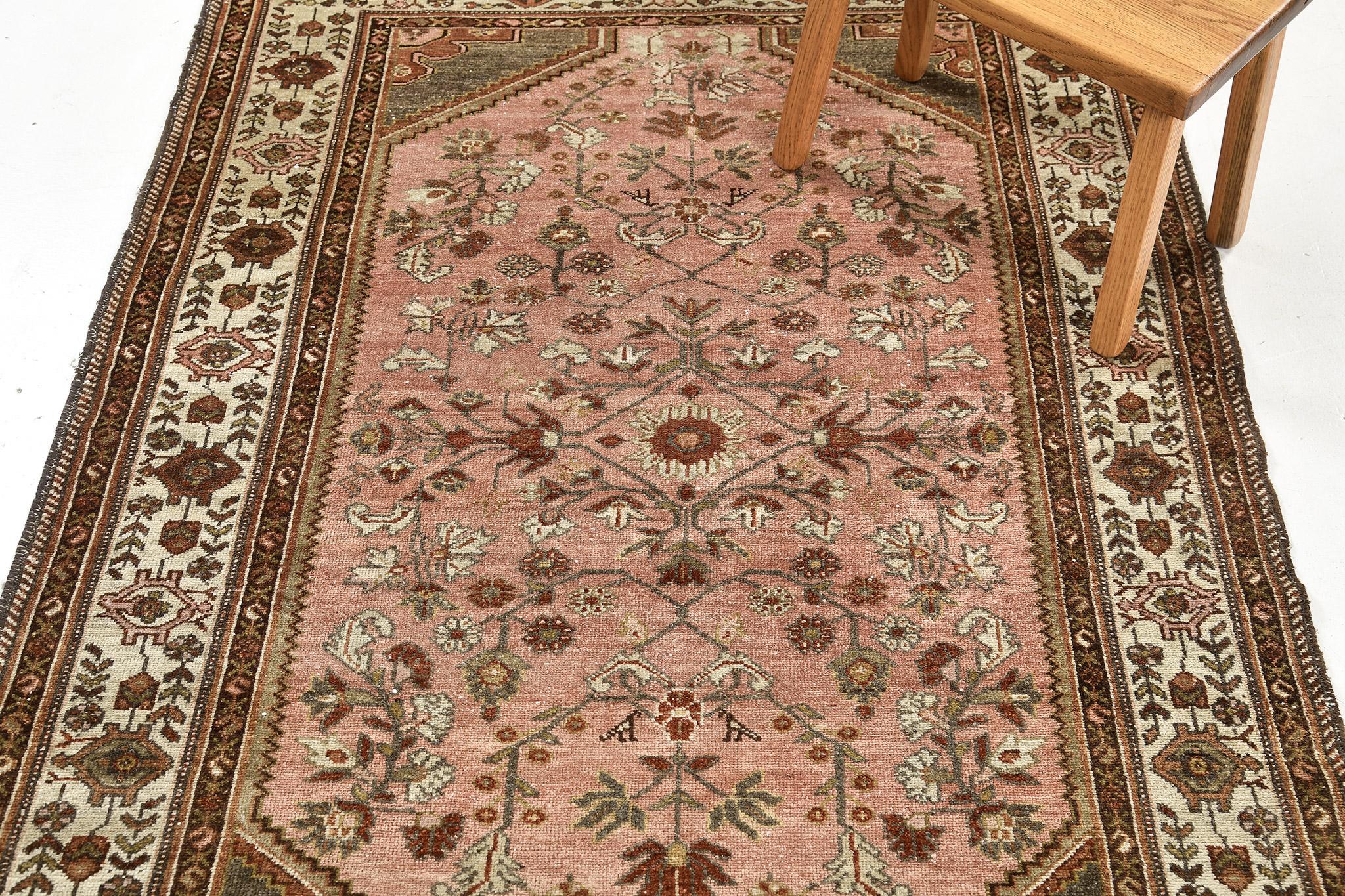 Hand-Knotted Mehraban Antique Fine Persian Malayer 25271 For Sale