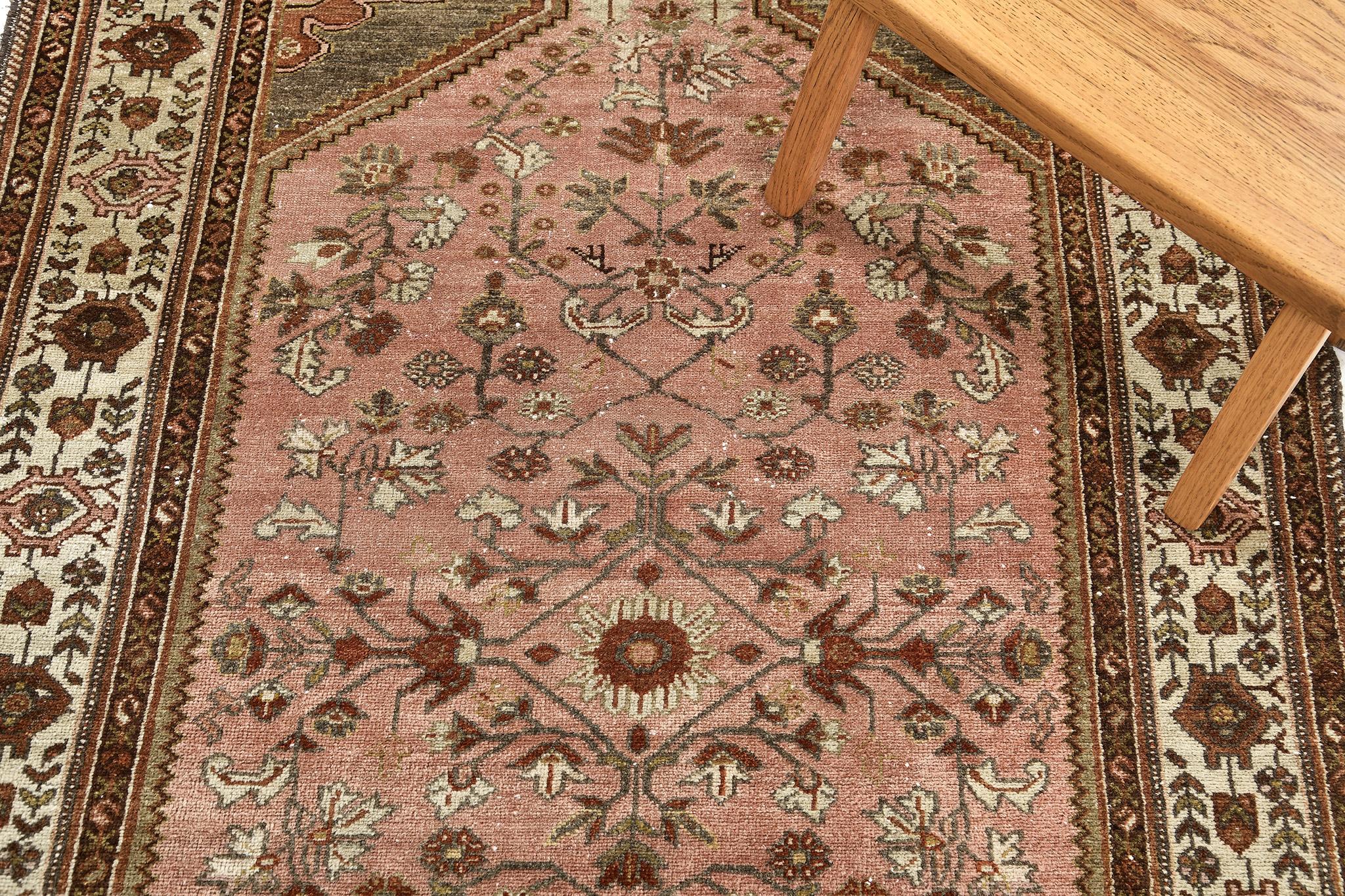 Wool Mehraban Antique Fine Persian Malayer 25271 For Sale