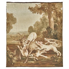 Mehraban Vintage French Tapestry Hunting Dogs