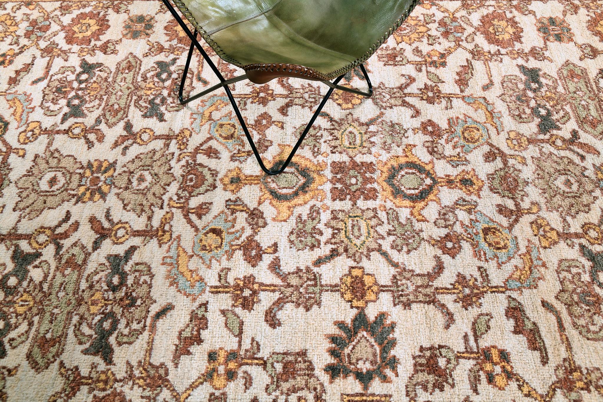 Centroasiatico Mehraban Rugs antico Mahal Revival in vendita