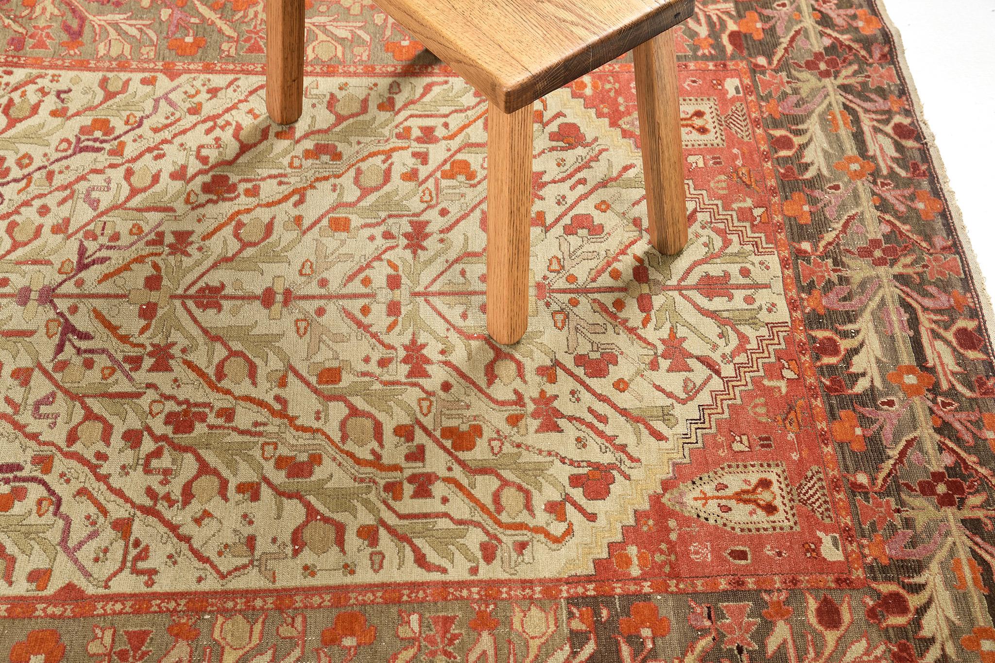 Hand-Knotted Mehraban Antique Mishen Malayer For Sale