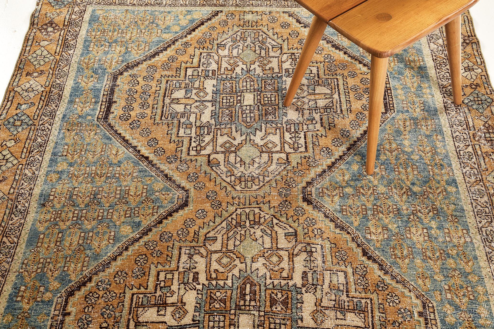 Early 20th Century Mehraban Antique Persian Afshar For Sale