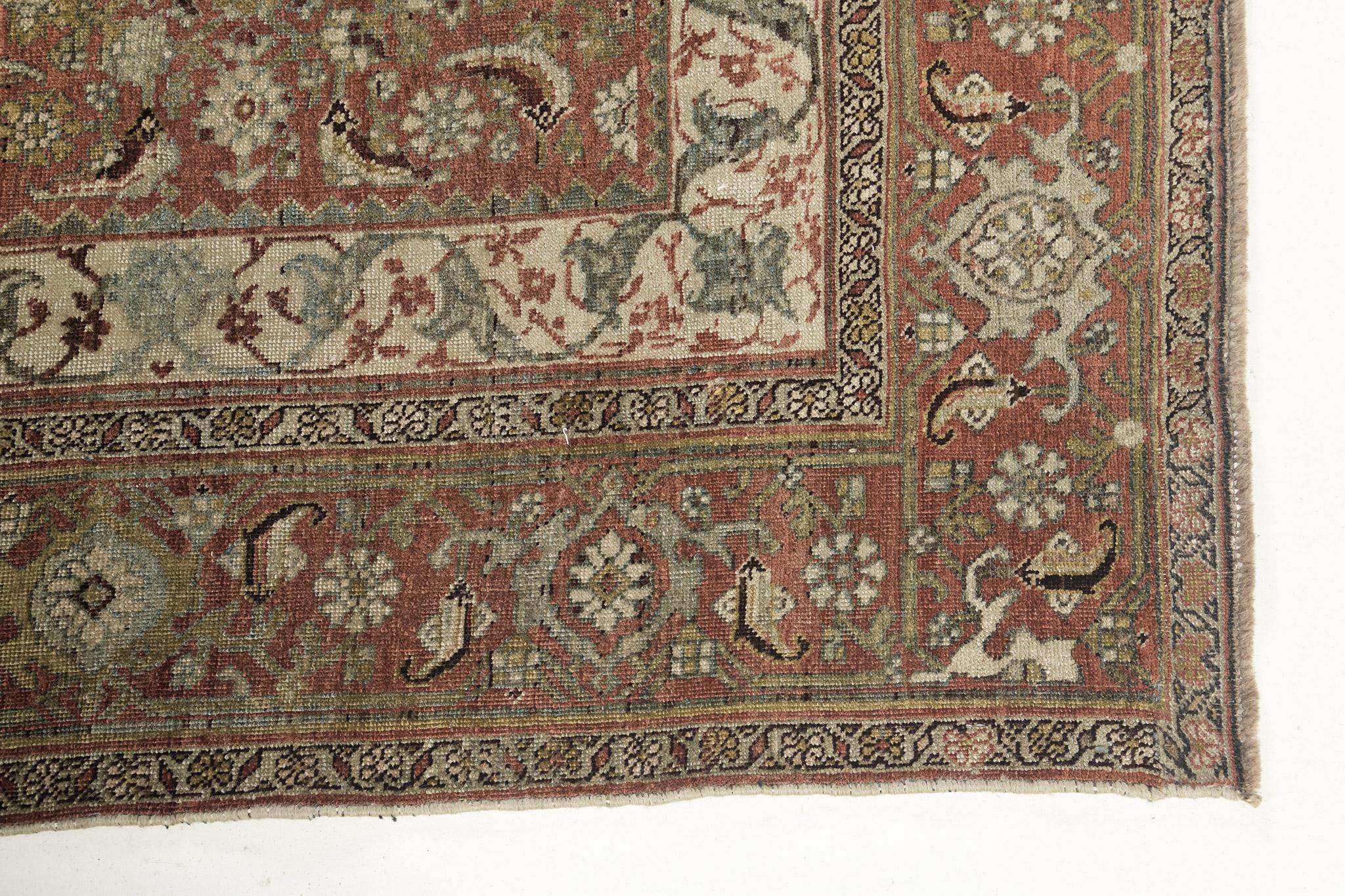 Mehraban Antique Persian Bidjar In Good Condition For Sale In WEST HOLLYWOOD, CA