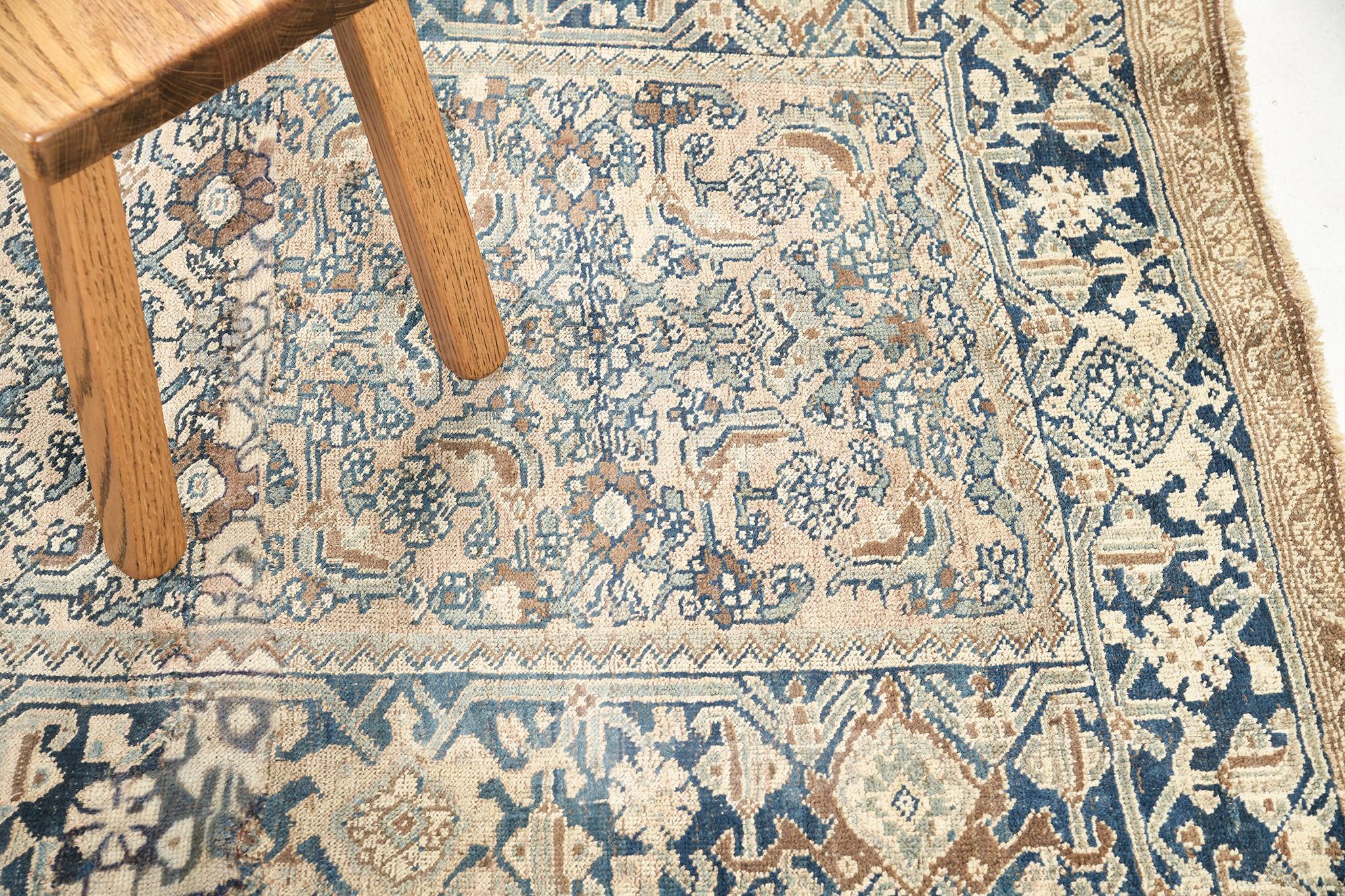 Mehraban Antiker persischer Bidjar-Läufer im Herati-Design 57538 (Persisch) im Angebot