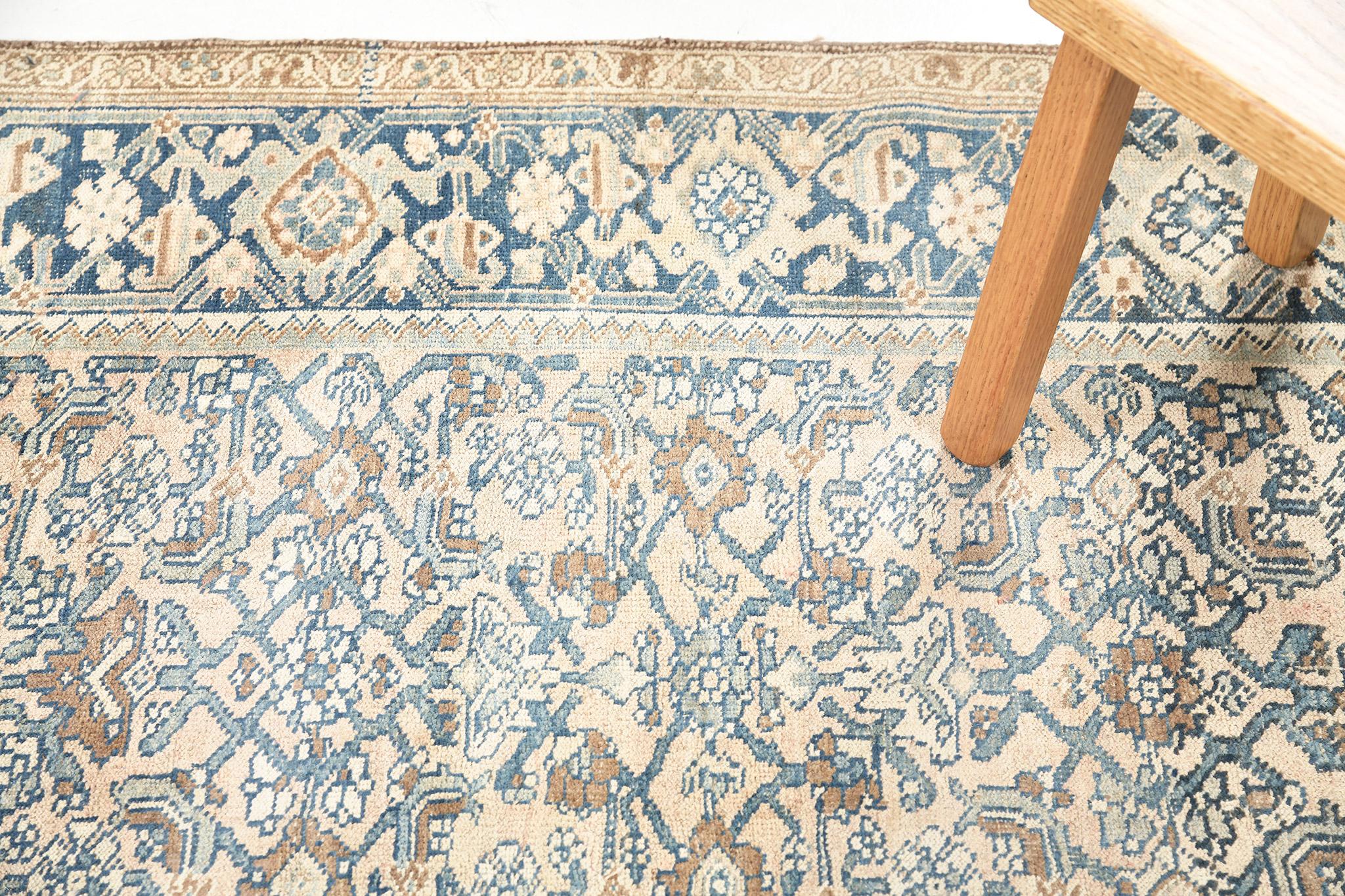 Mehraban Antiker persischer Bidjar-Läufer im Herati-Design 57538 (Frühes 20. Jahrhundert) im Angebot