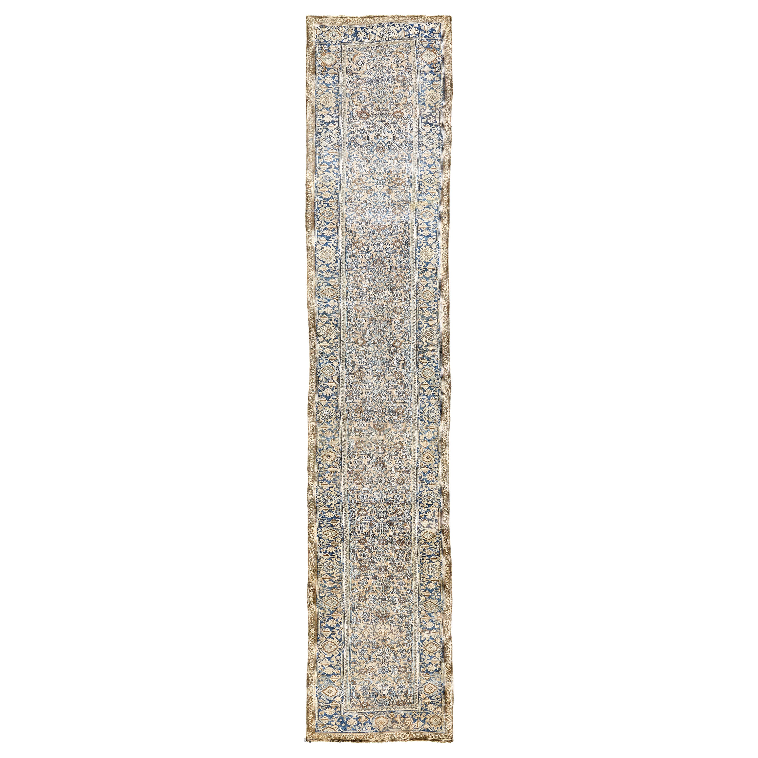 Mehraban Antiker persischer Bidjar-Läufer im Herati-Design 57538 im Angebot