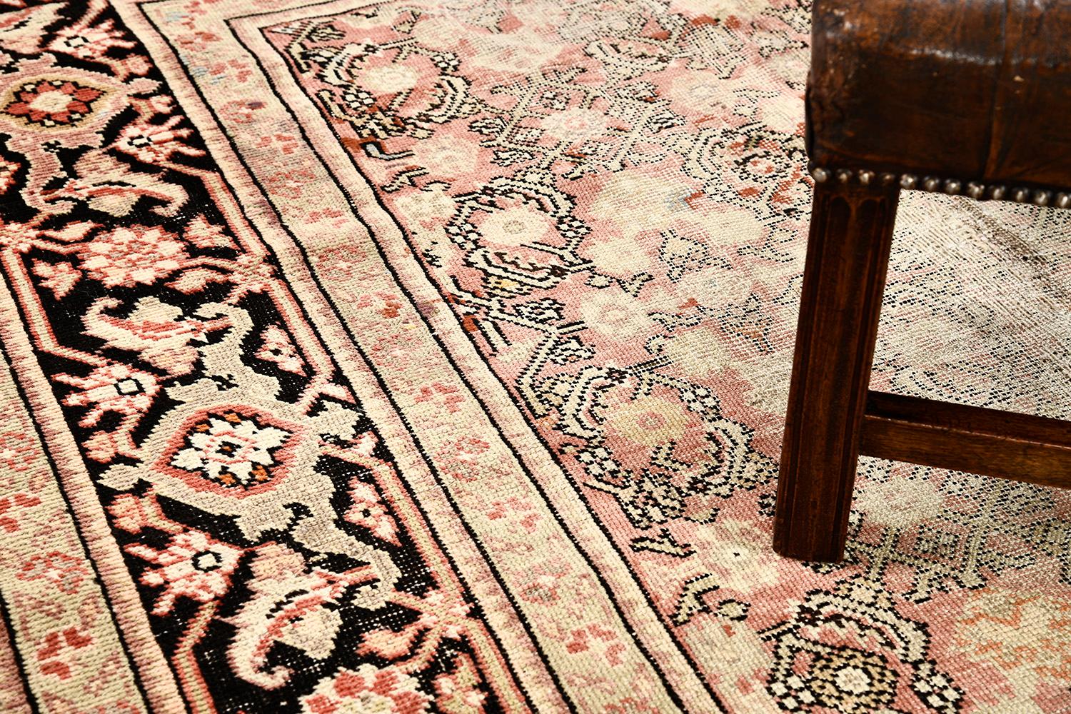 Hand-Knotted Mehraban Antique Persian Gharabagh Runner For Sale