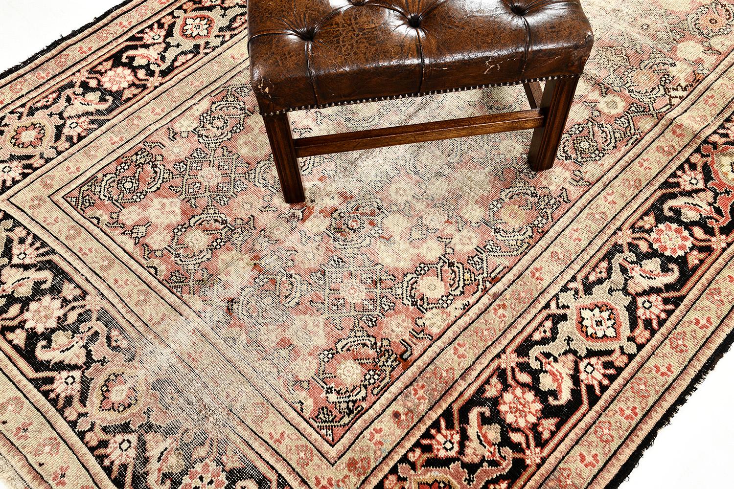 Early 20th Century Mehraban Antique Persian Gharabagh Runner For Sale