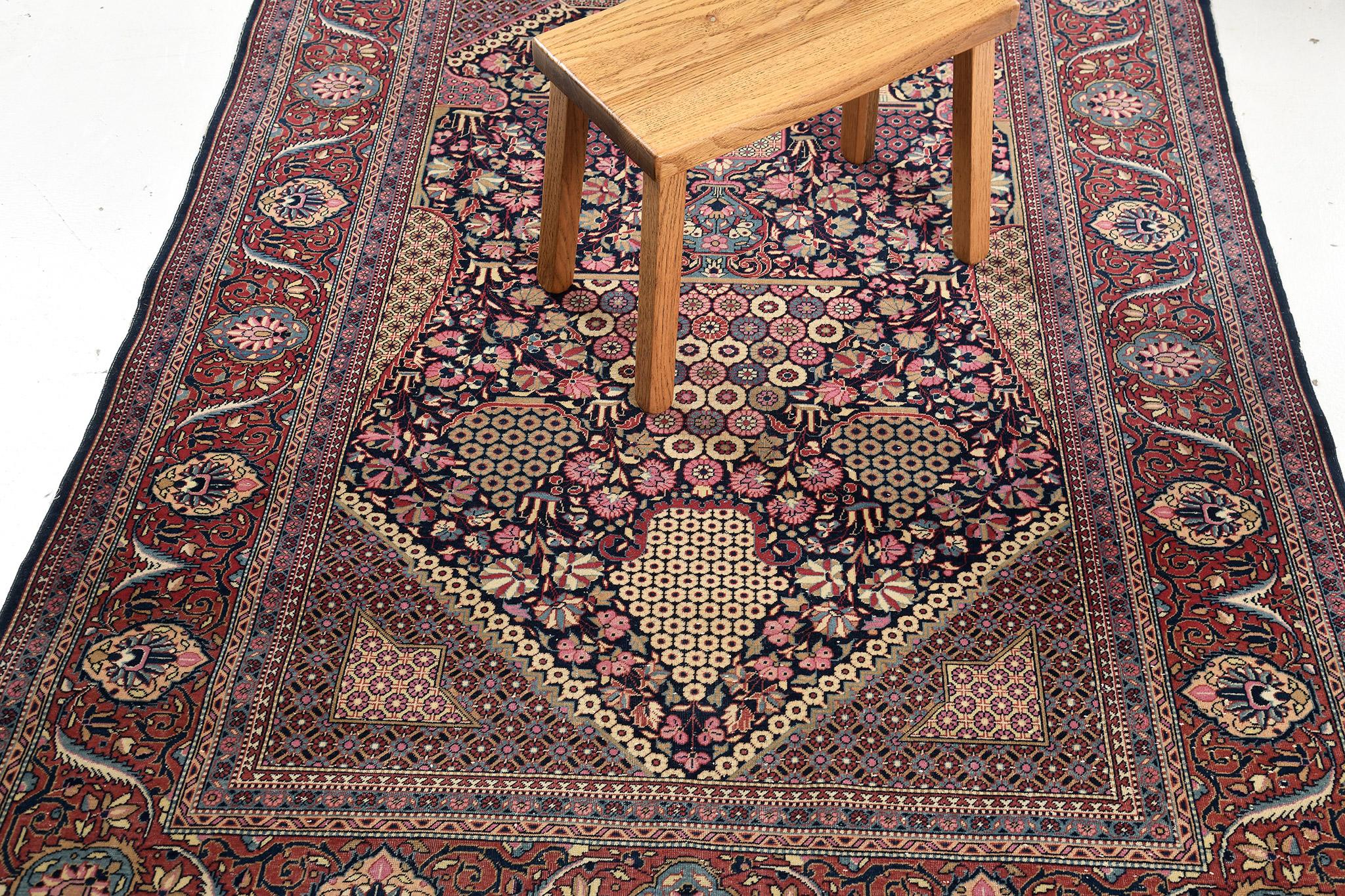 Mehraban Antiker persischer Kashan-Teppich 26821 im Angebot 1