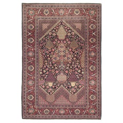 Mehraban Antiker persischer Kashan-Teppich 26821