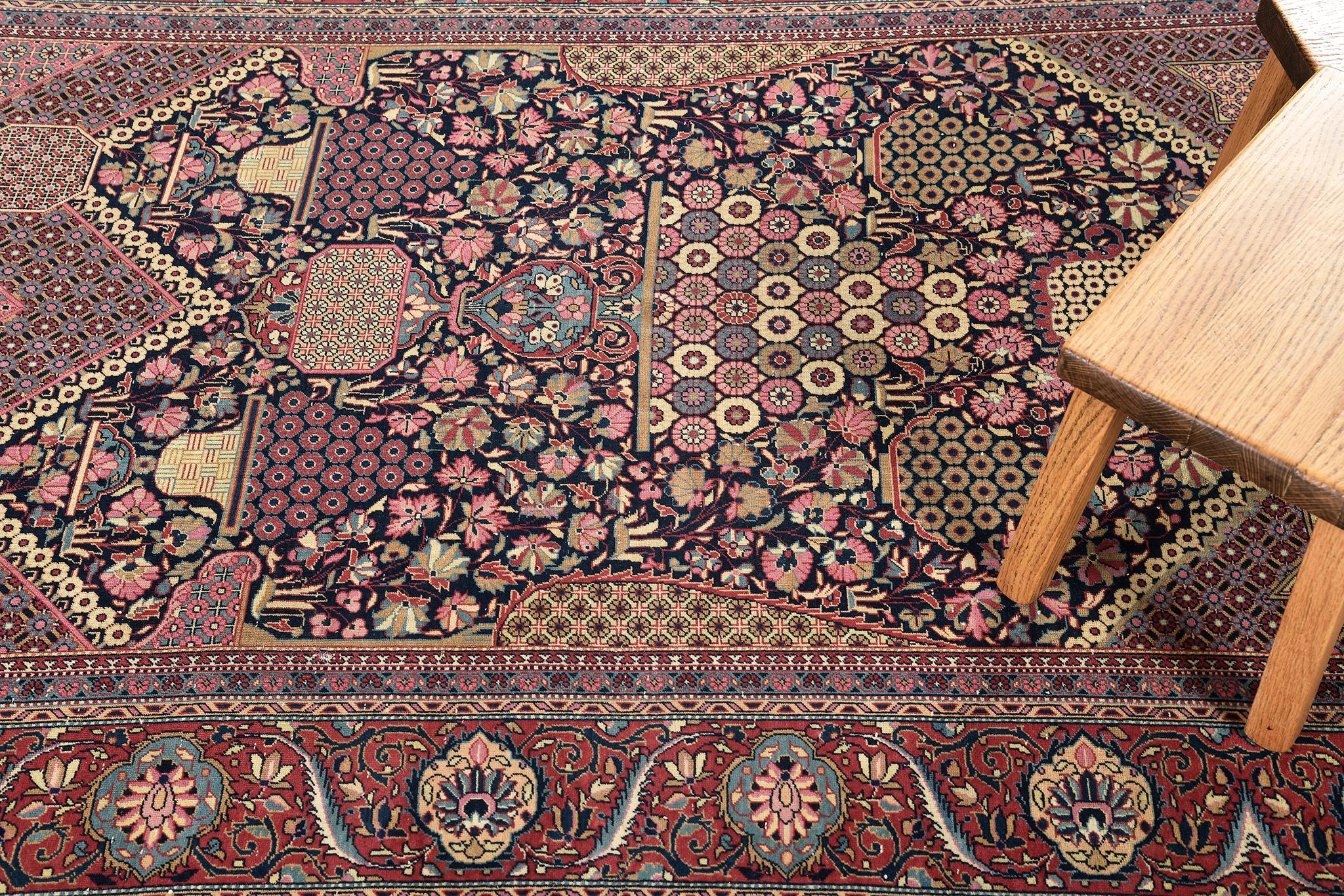 Mehraban Antique Persian Kashan Rug 26822 For Sale 4
