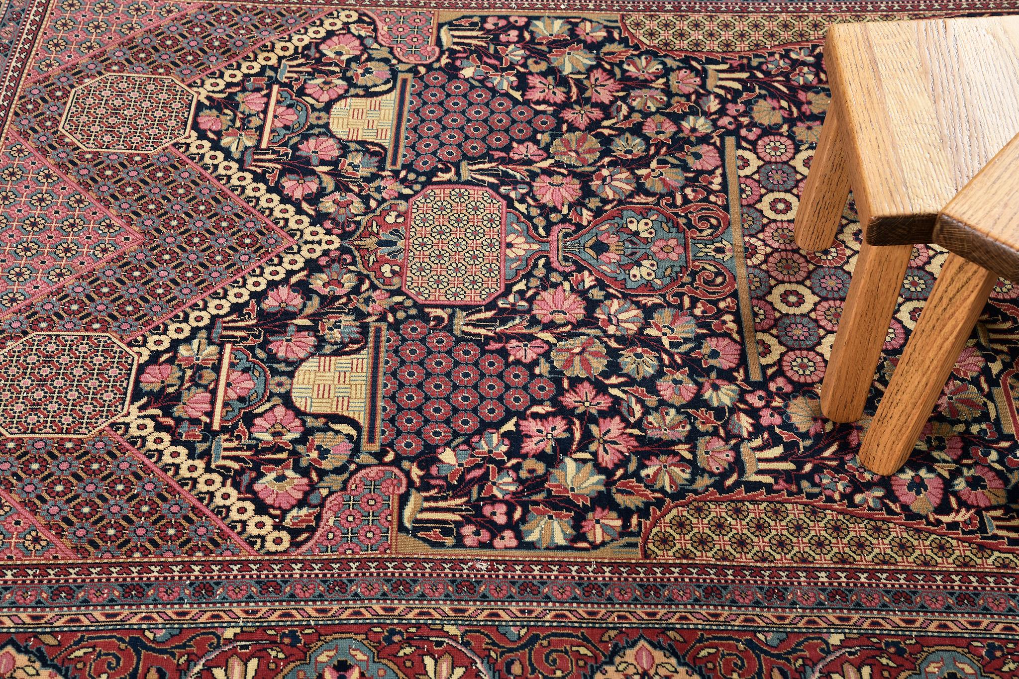 Mehraban Antique Persian Kashan Rug 26822 For Sale 1
