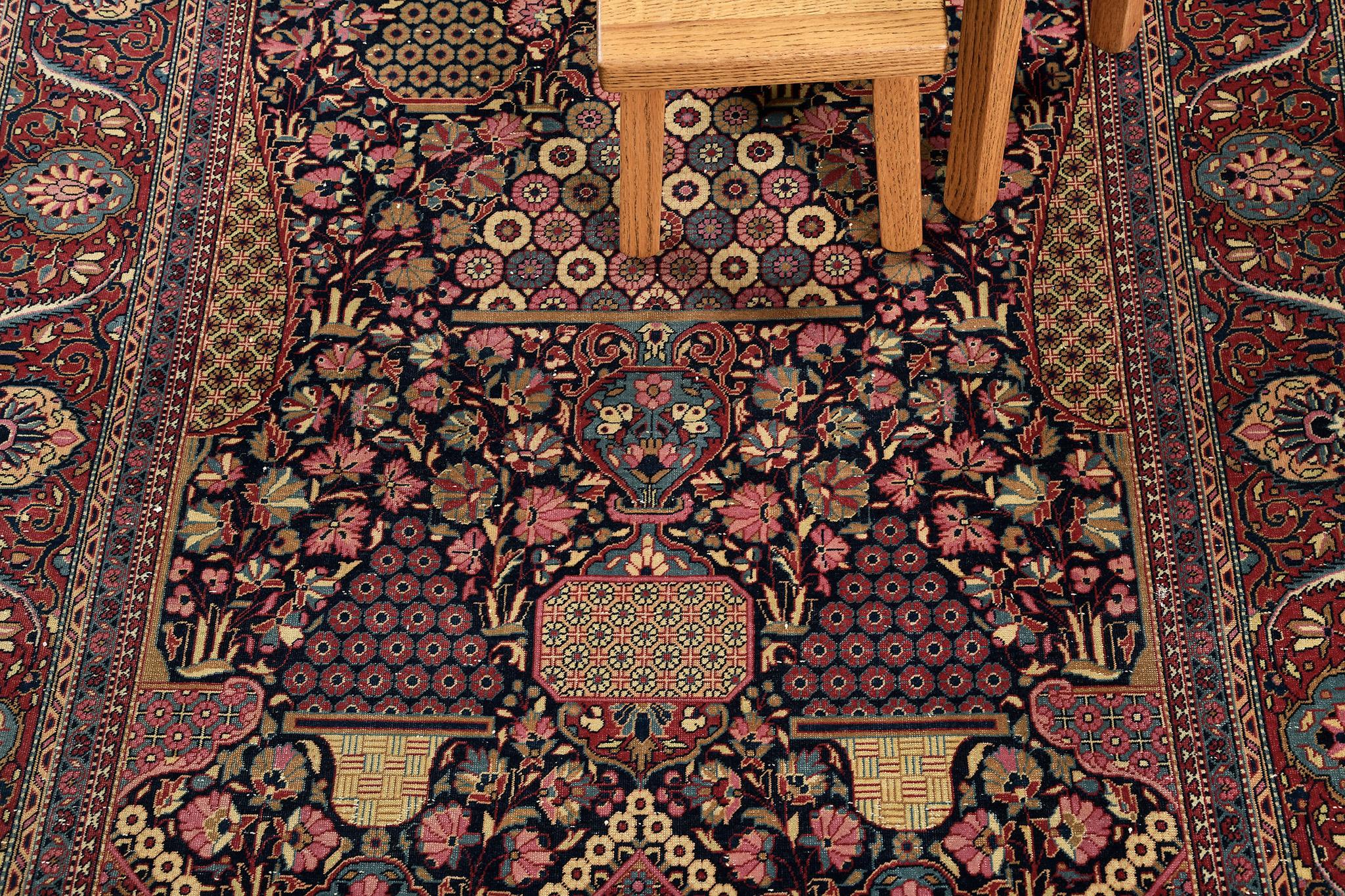 Mehraban Antique Persian Kashan Rug 26822 For Sale 3