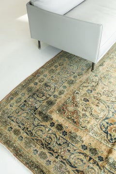 Antique Persian Lavar Kerman Rug