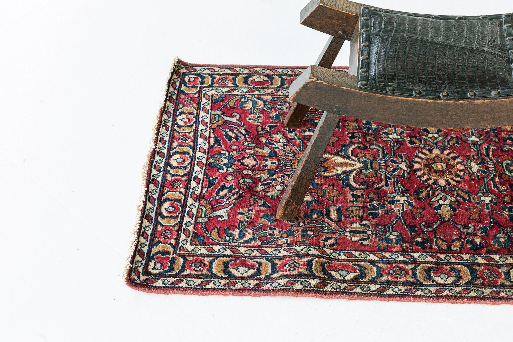 Mehraban Antique Persian Lilian Rug 11961 For Sale 1