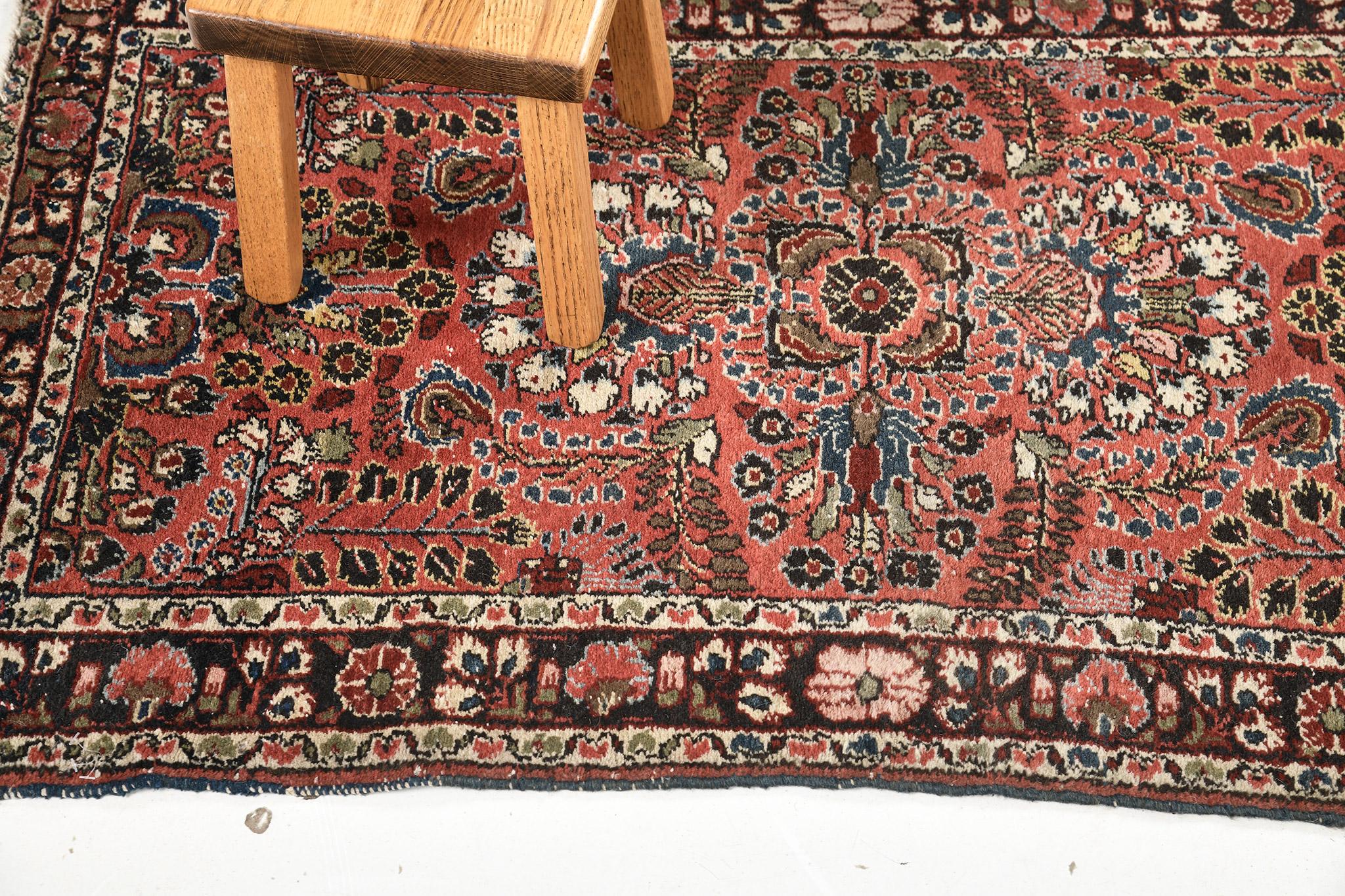 Hand-Knotted Mehraban Antique Persian Lilihan Rug 26484 For Sale