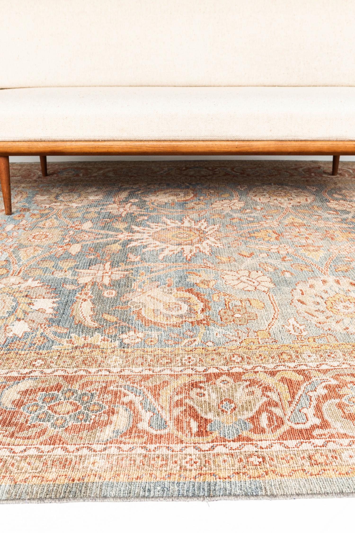 Hand-Knotted Mehraban Antique Persian Mahal Farahan For Sale