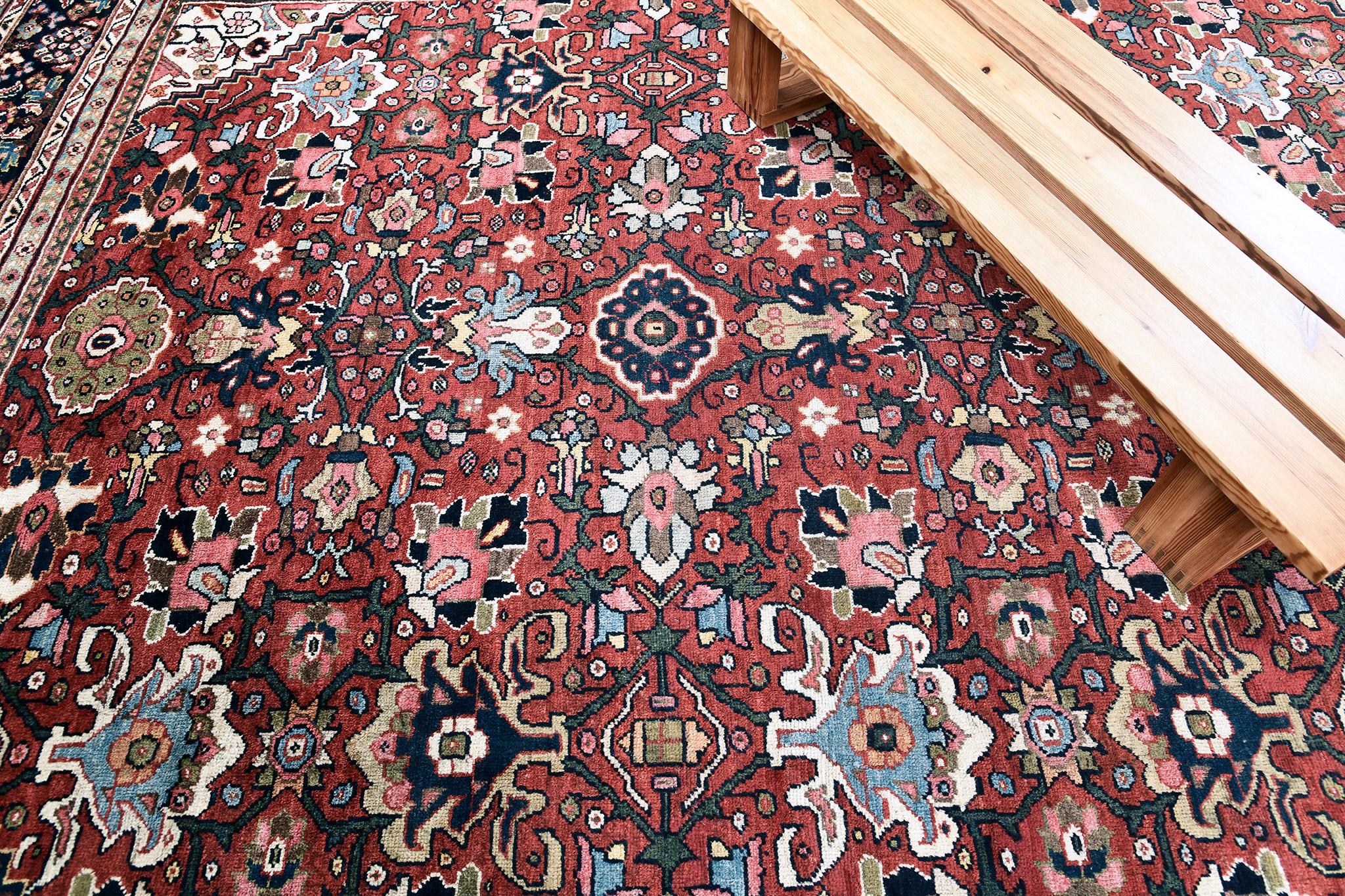 Lana Mehraban Antico Mahal Persiano in vendita