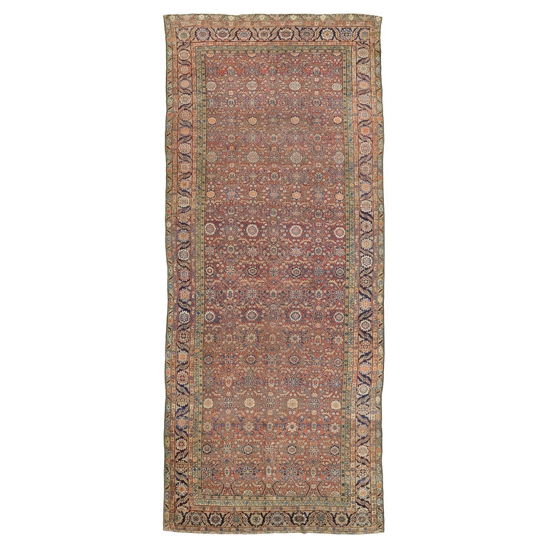 Mehraban Antique Persian Mahal Gallery Size Rug For Sale at 1stDibs