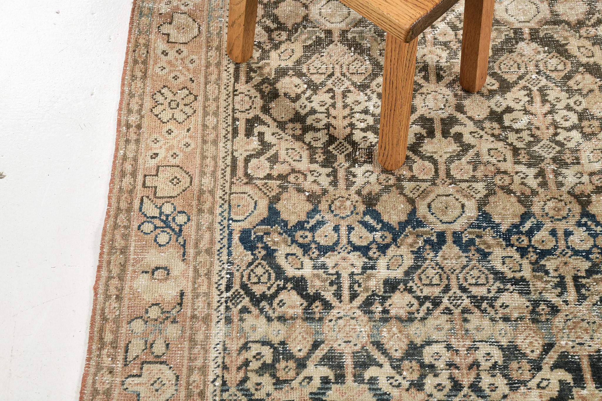 Mehraban Antique Persian Mahal Runner 57666 For Sale 2