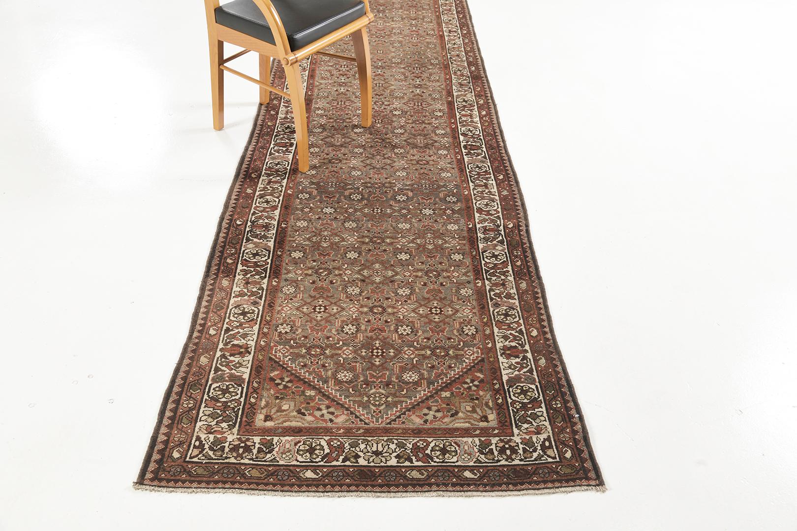 Early 20th Century Mehraban Antique Persian Malayer For Sale