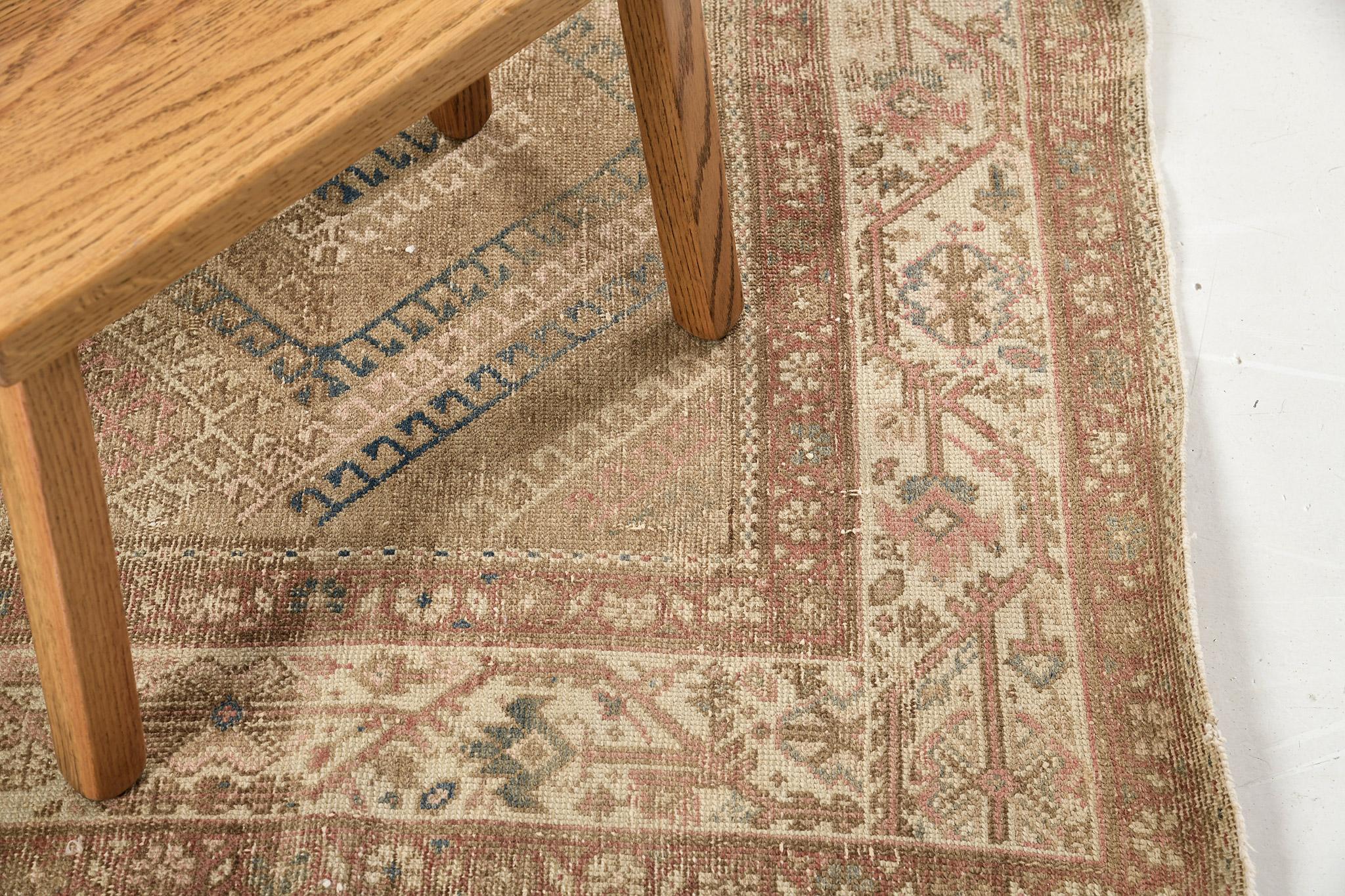 Hand-Knotted Antique Persian Malayer Rug 55417 For Sale
