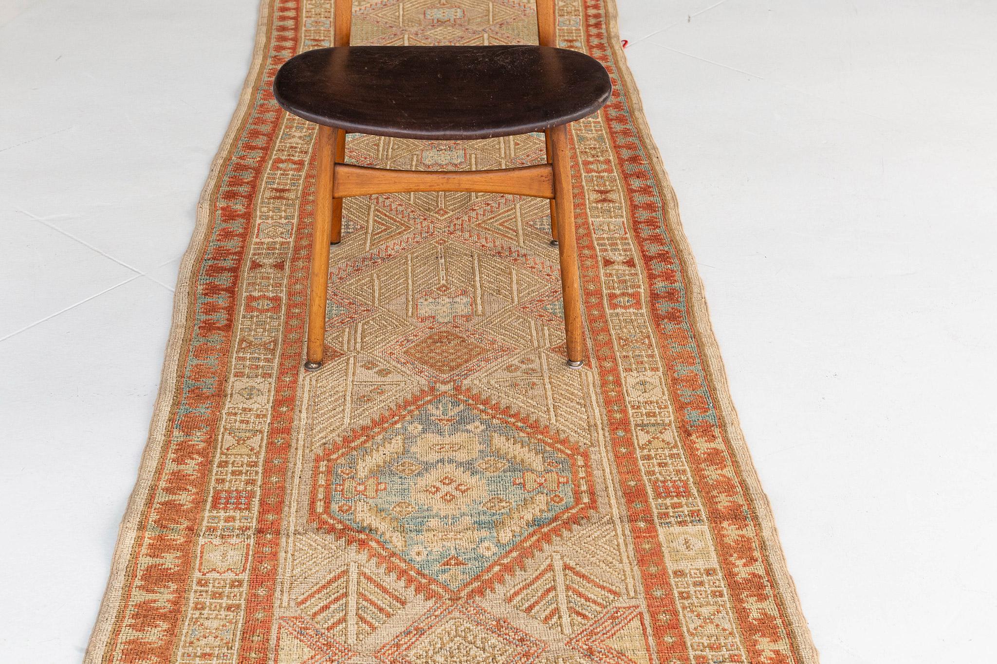 Early 20th Century Mehraban Antique Persian Malayer Runner 19595 For Sale