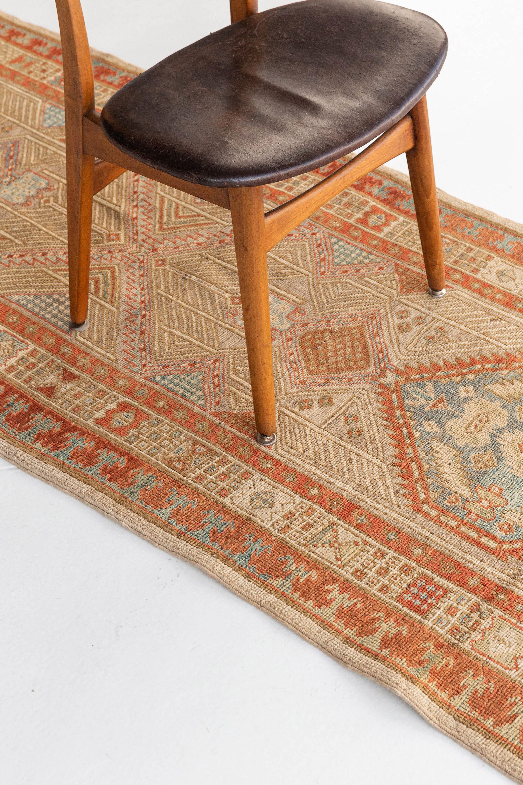 Wool Mehraban Antique Persian Malayer Runner 19595 For Sale
