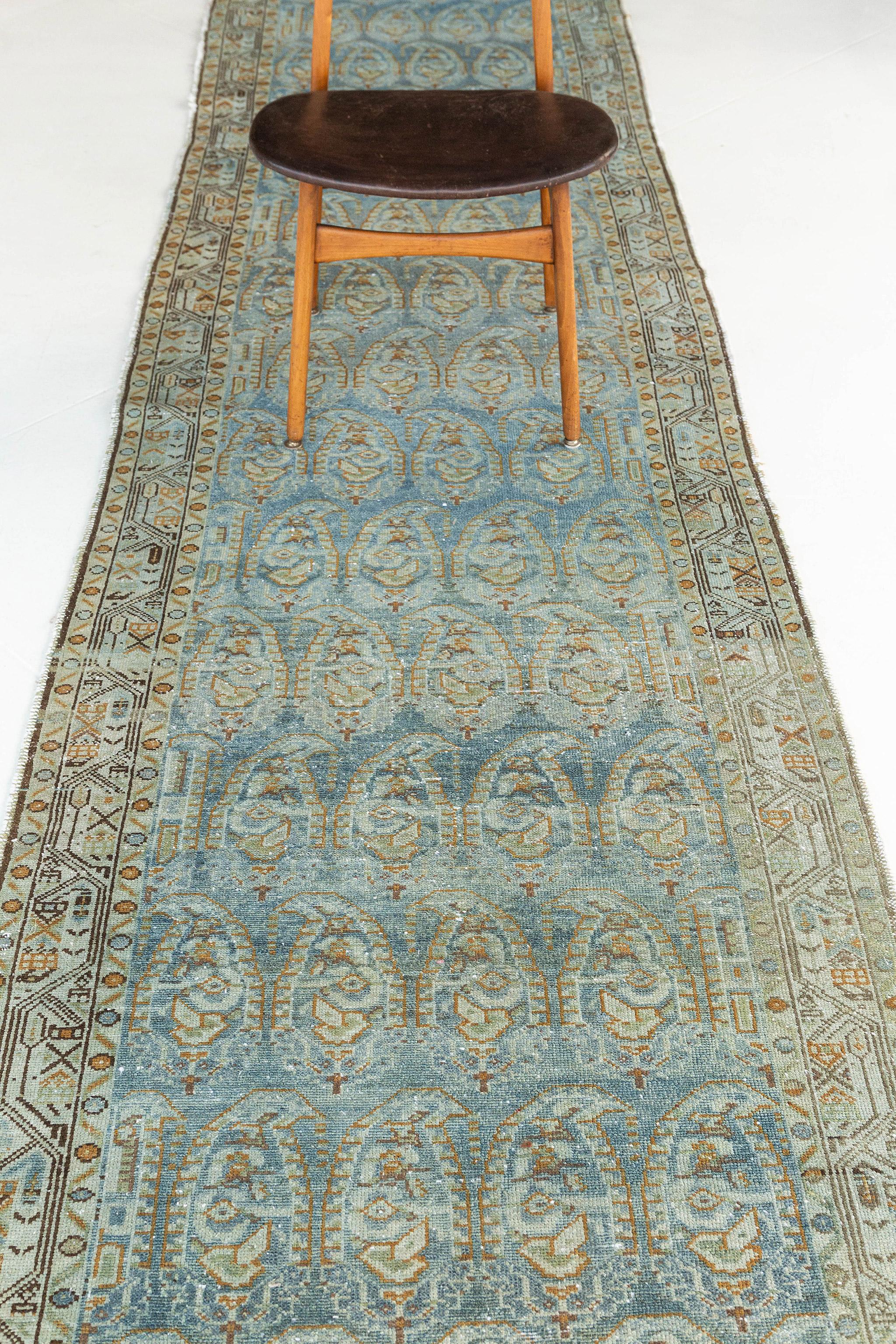 Mehraban Antique Persian Malayer Runner 25261 In Good Condition For Sale In WEST HOLLYWOOD, CA