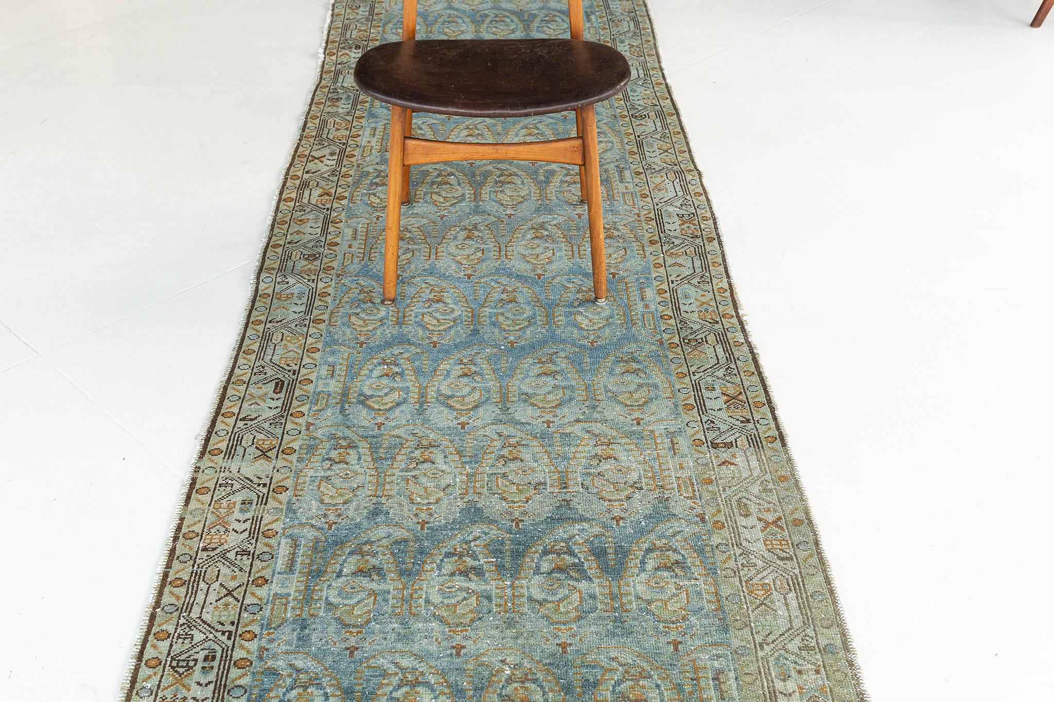 Early 20th Century Mehraban Antique Persian Malayer Runner 25261 For Sale