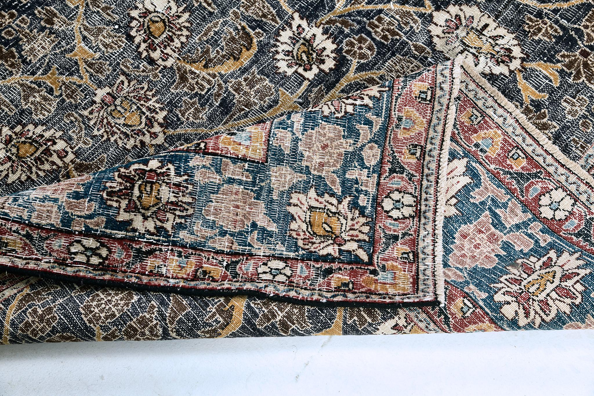Early 20th Century Mehraban Antique Persian Mashad For Sale