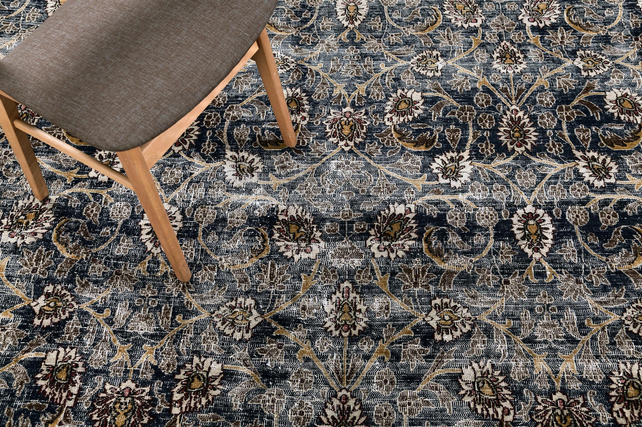 Wool Mehraban Antique Persian Mashad For Sale