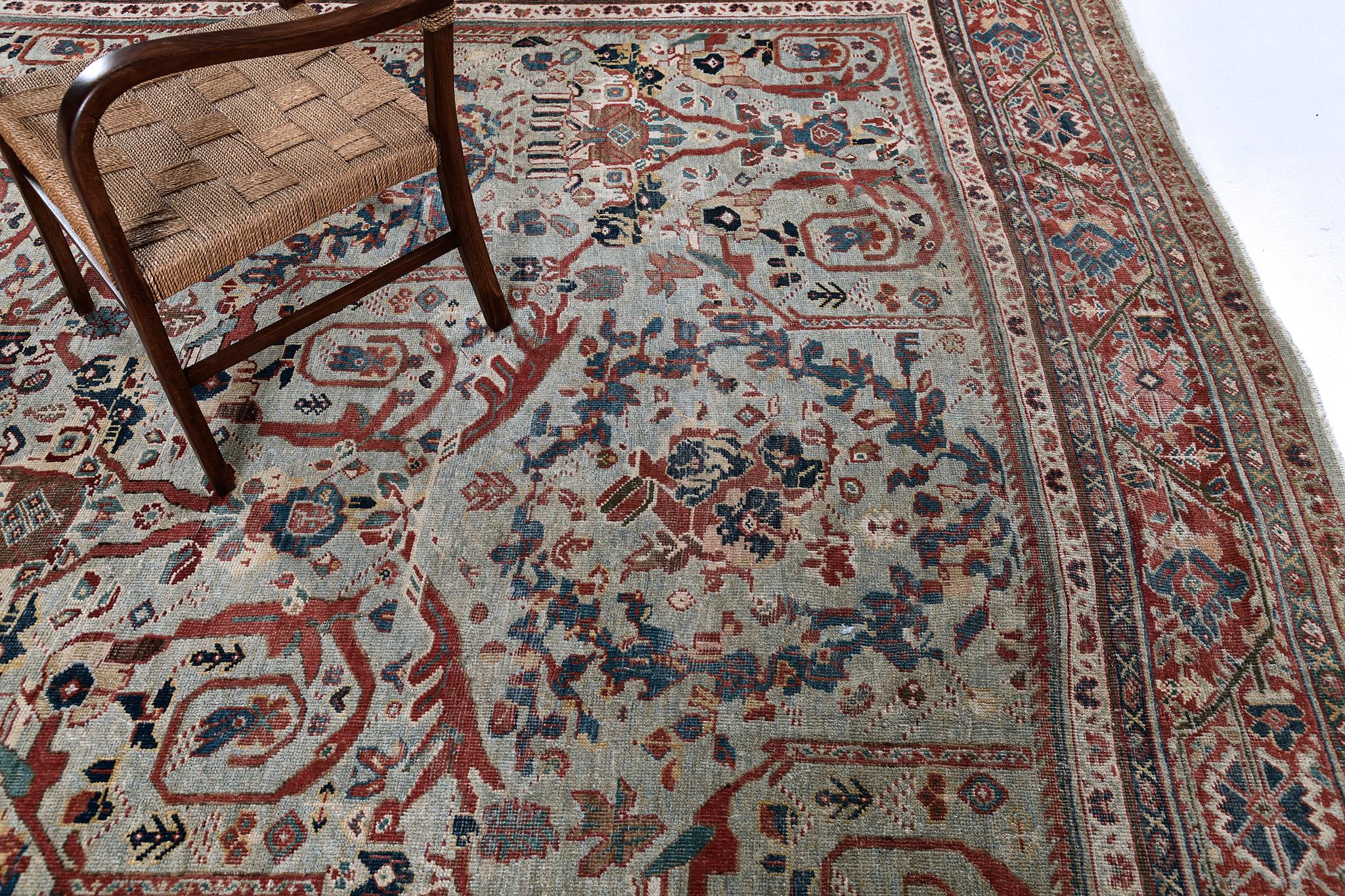 Noué à la main Mehraban - Sultanabad - Antique persan en vente