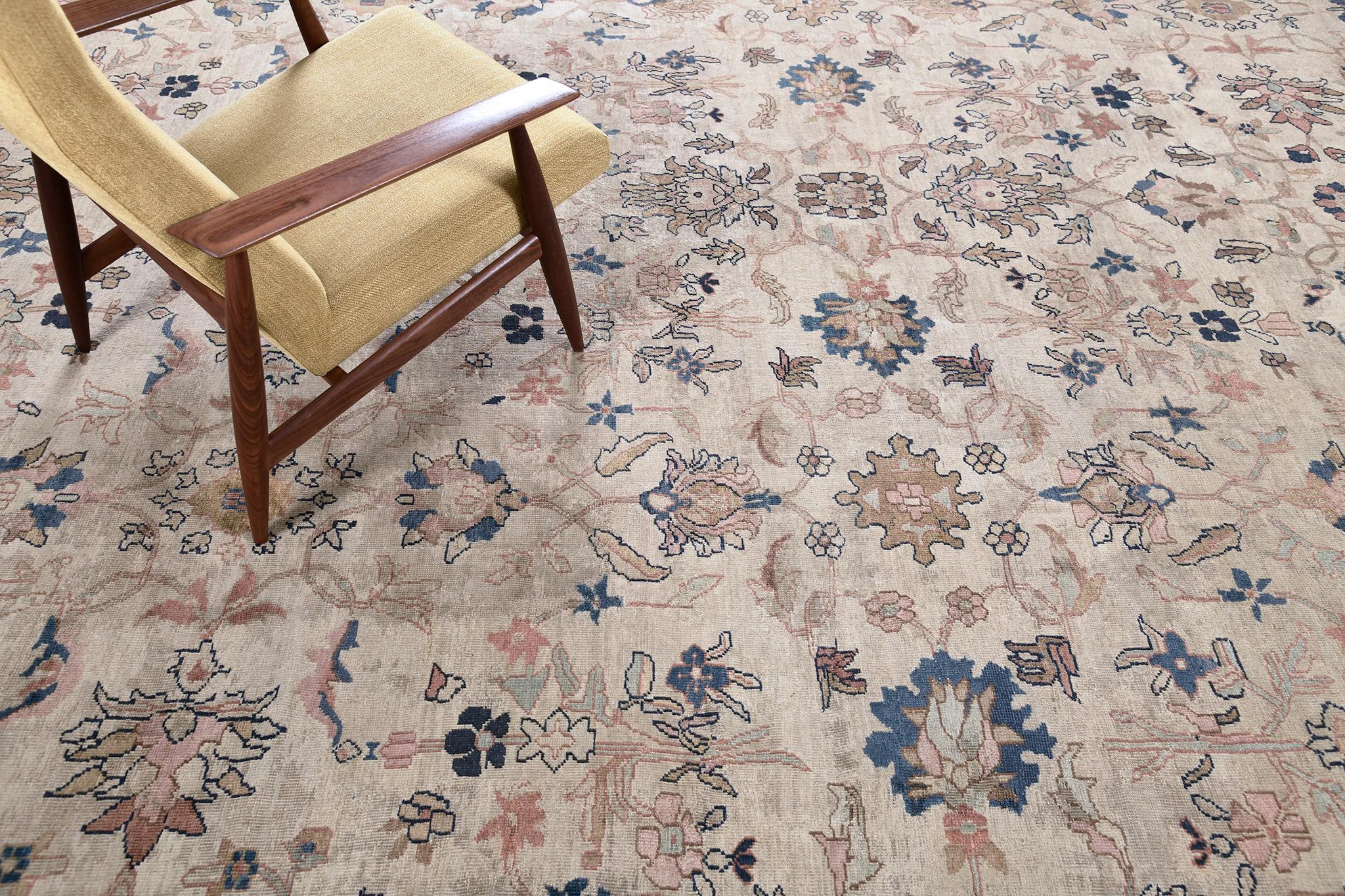 Mehraban Antiker Persischer Sultanabad-Teppich (Wolle) im Angebot