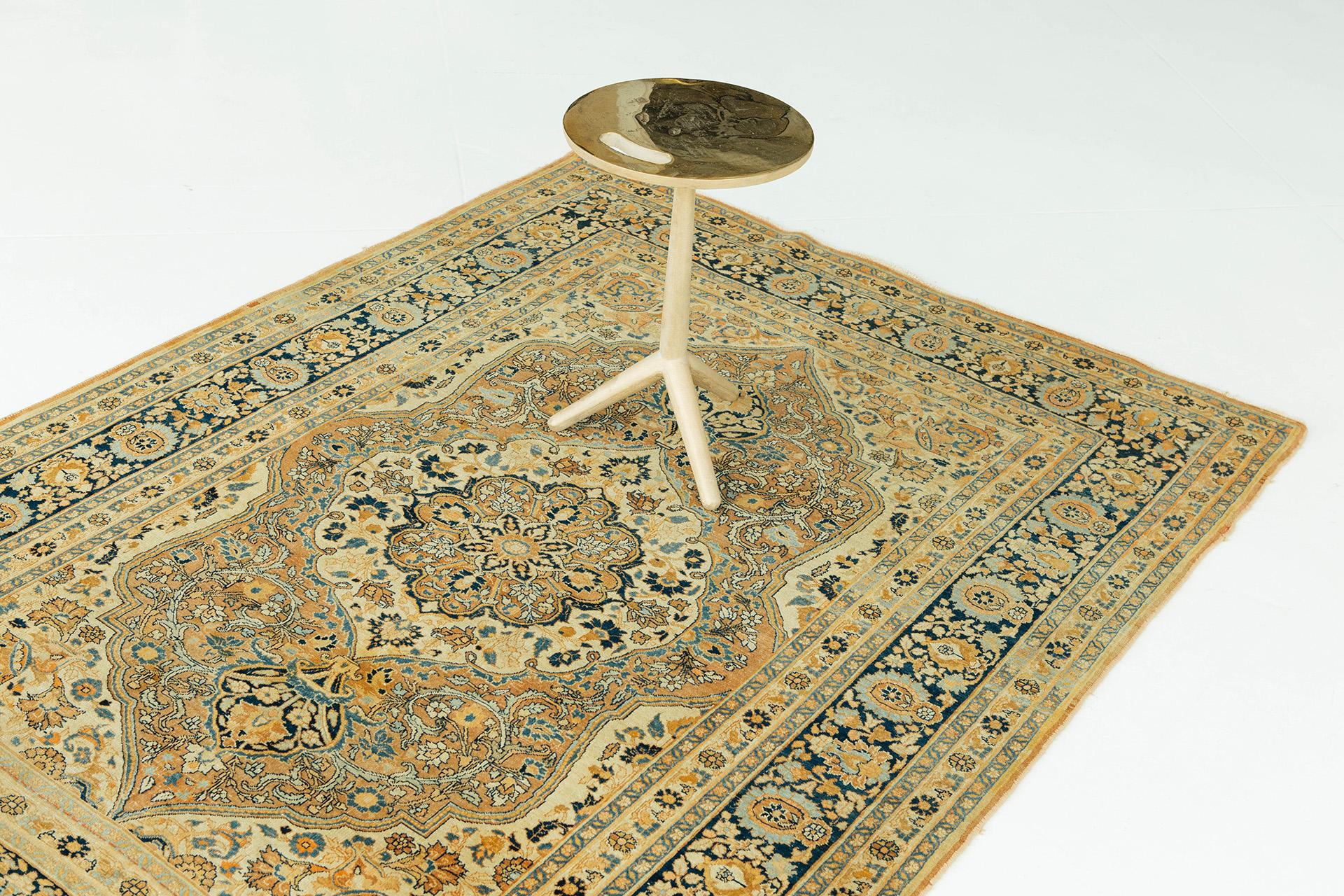 Mehraban Antique Persian Tabriz Circa 1890 In Good Condition For Sale In WEST HOLLYWOOD, CA